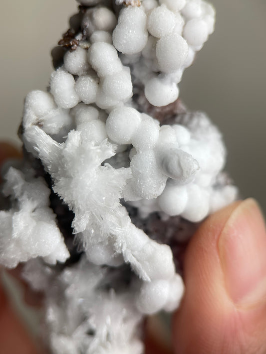 Botryoidal Calcite with Radiating Aragonite on Matrix | Mineral Specimen
