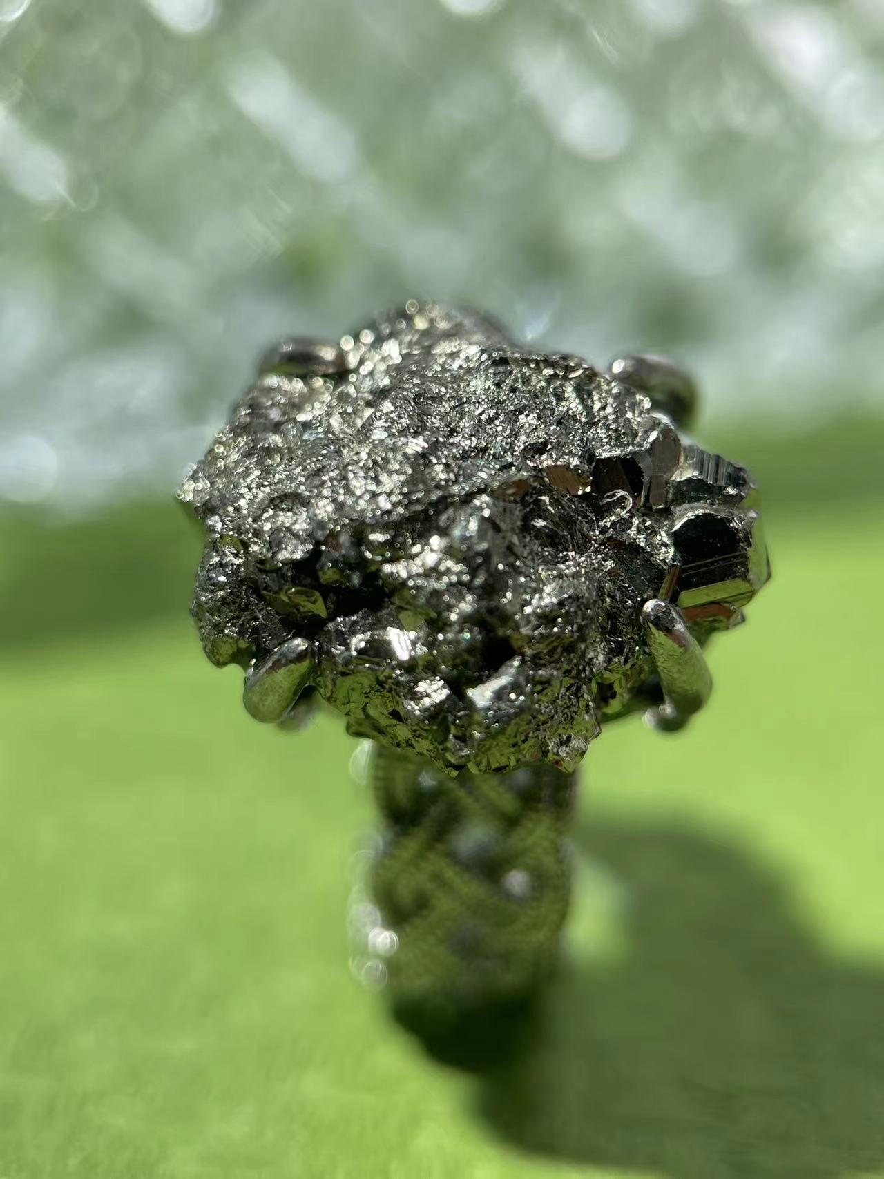Solar Spark | Raw Chalcopyrite Ring