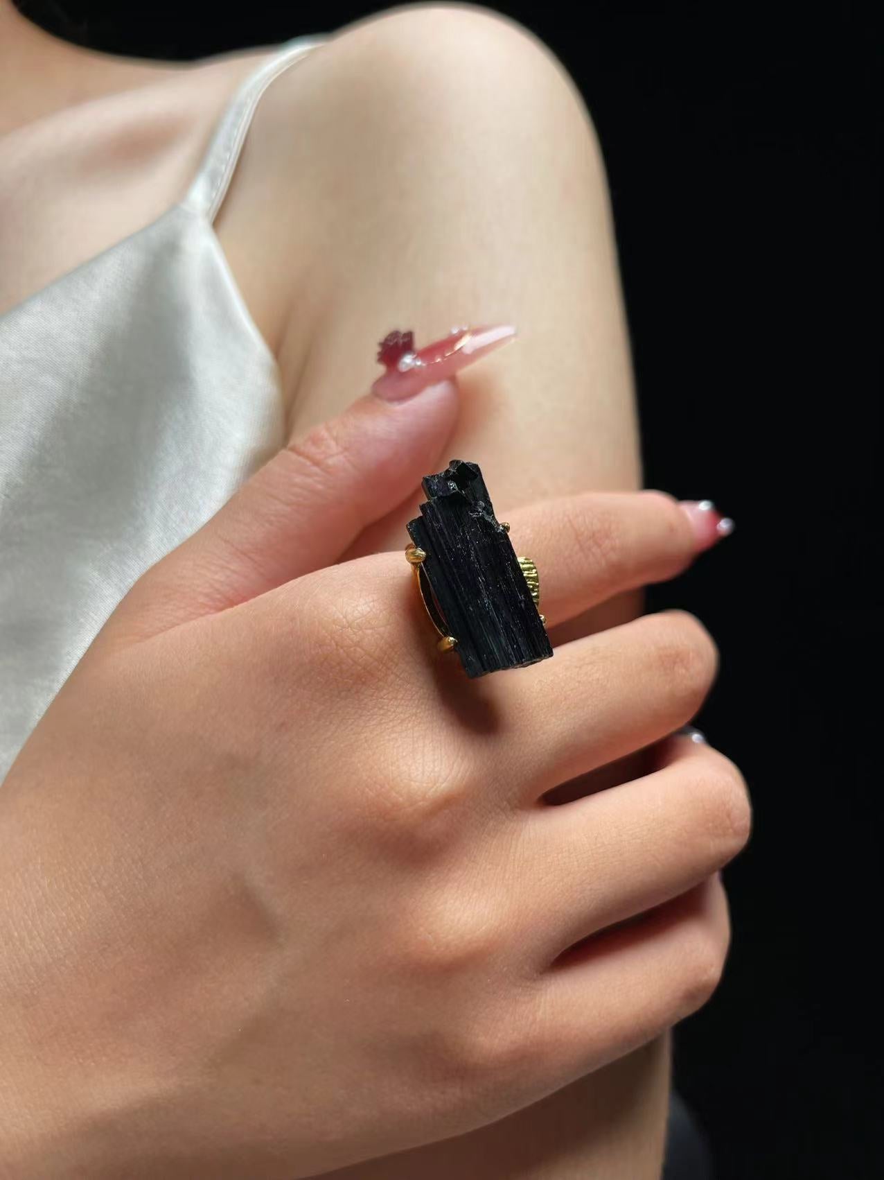 Black Tourmaline Ring