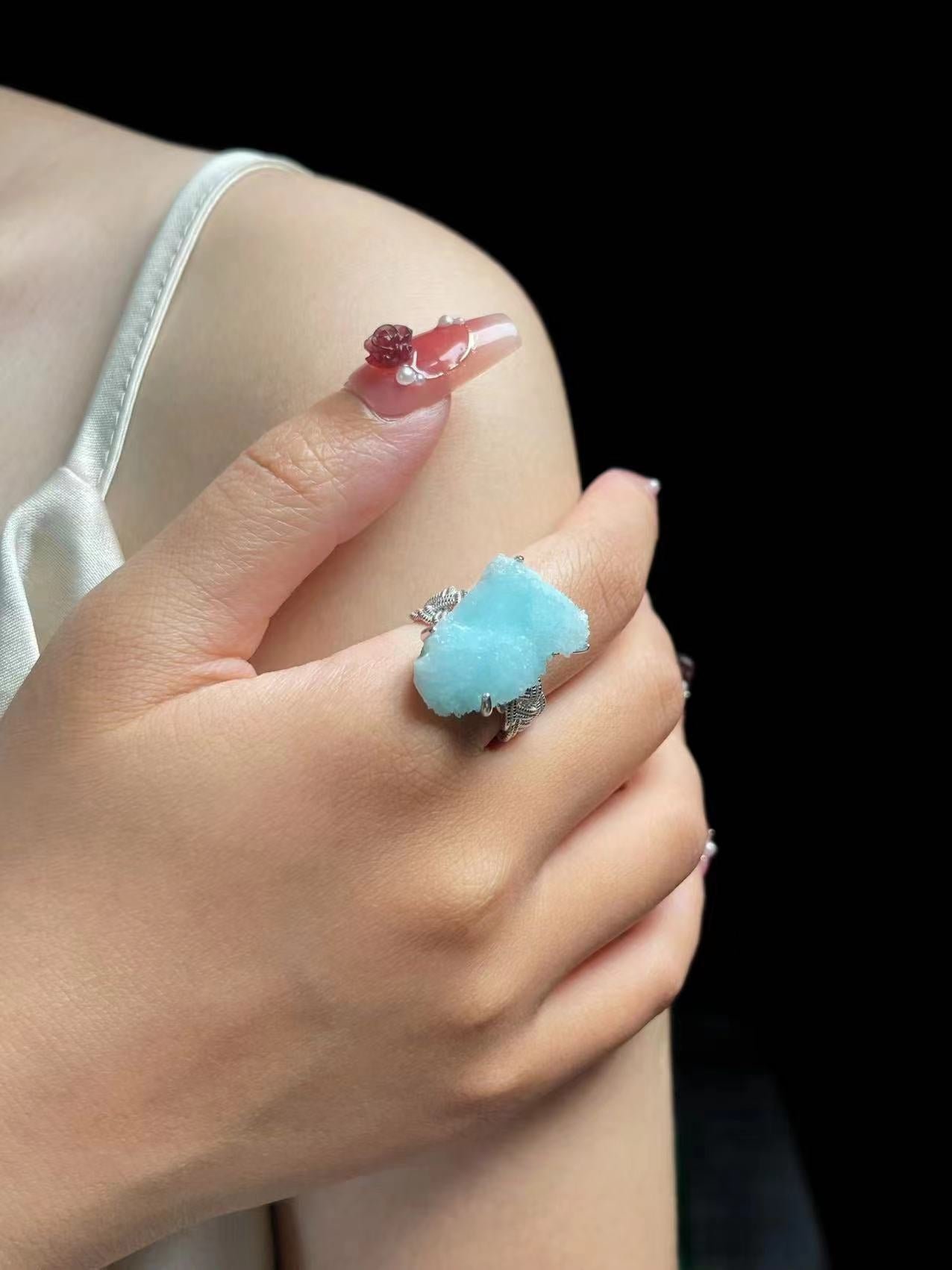 Blue Lace Agate Ring