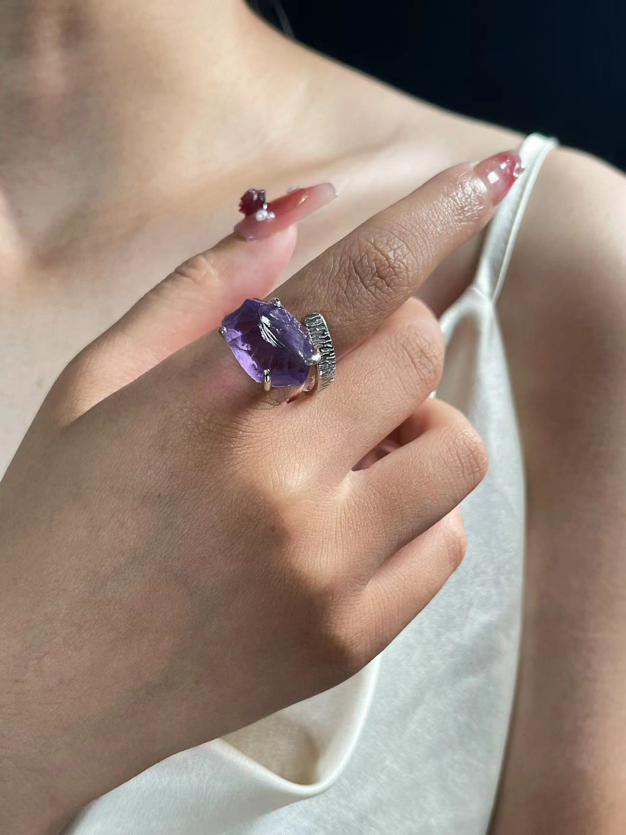 Amethyst Quartz Ring