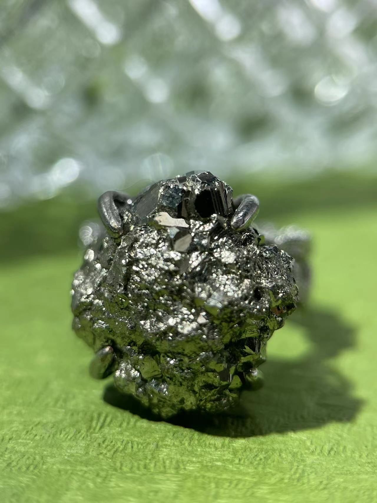 Solar Spark | Raw Chalcopyrite Ring
