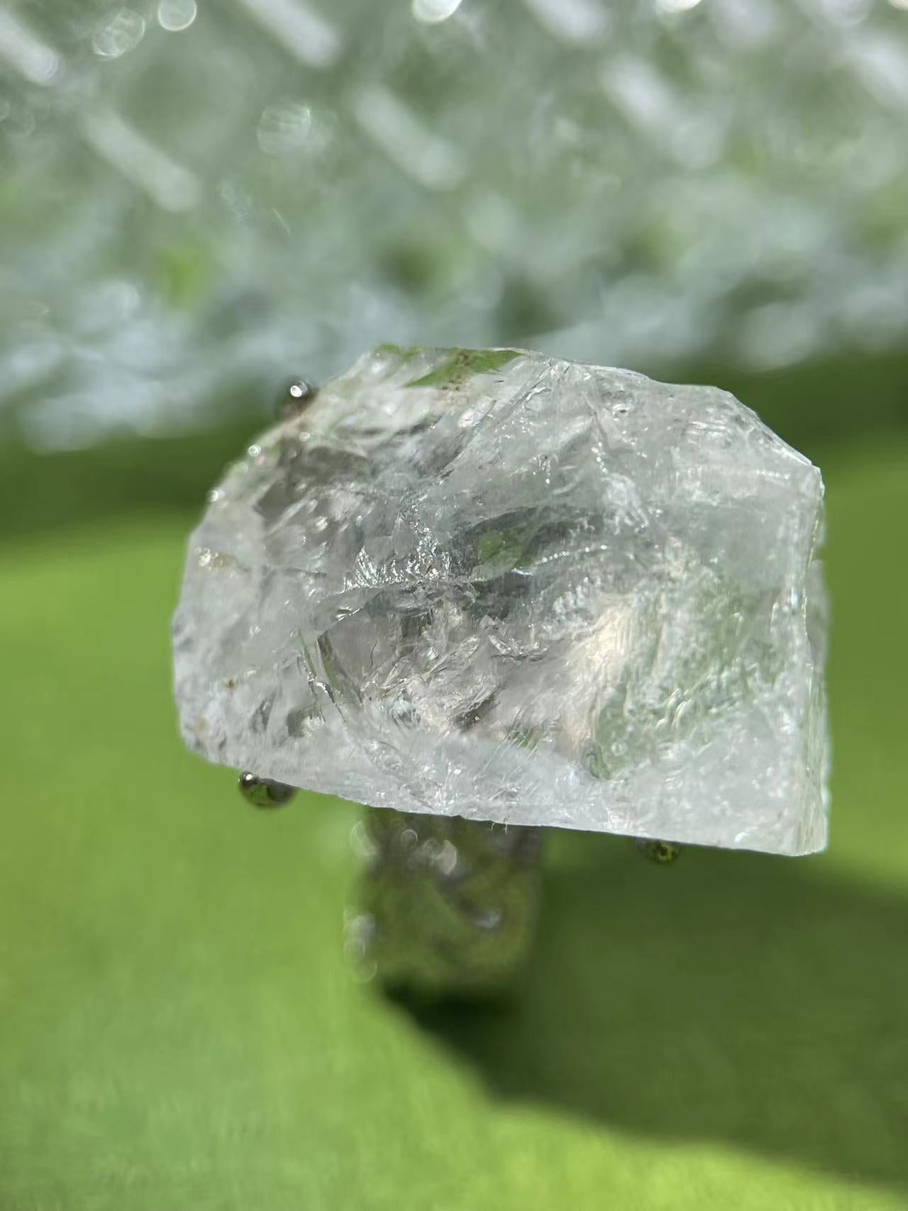 Raw Clear Quartz Ring