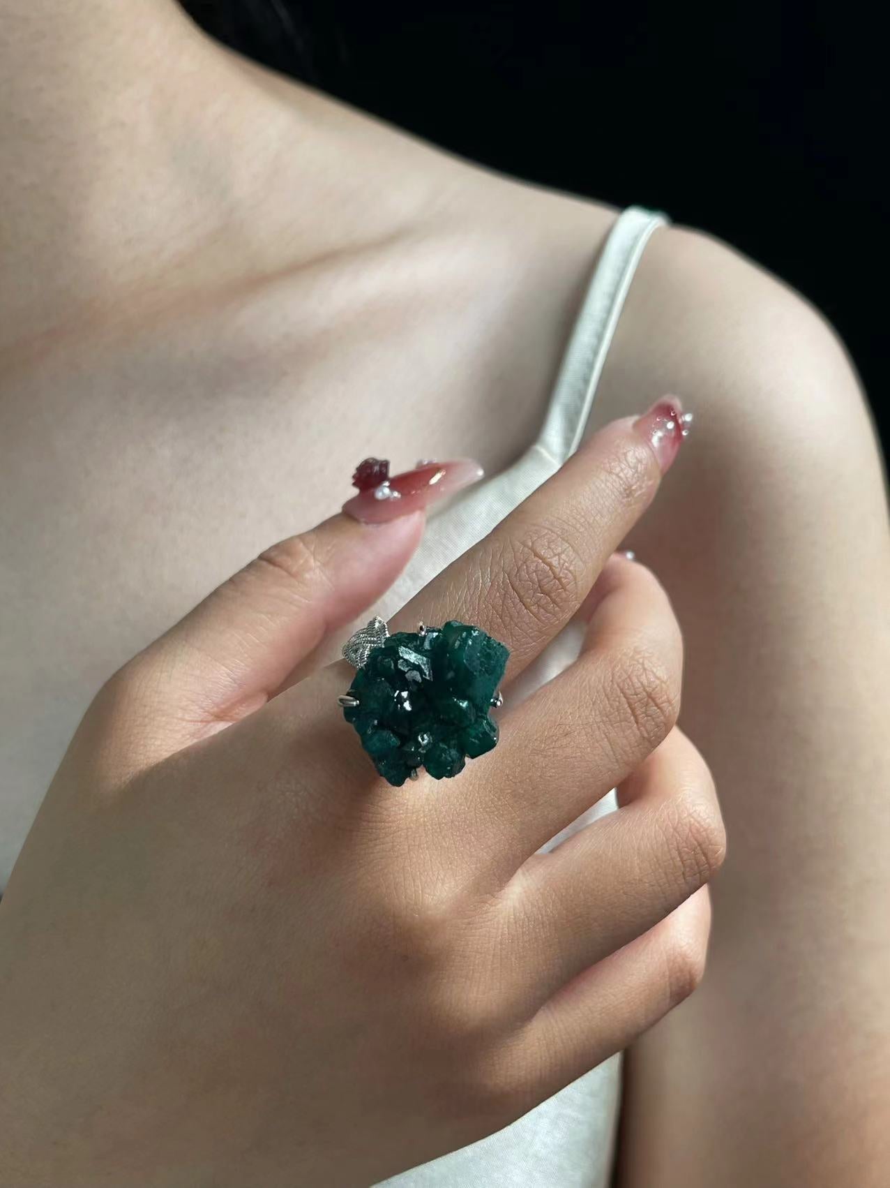 Dioptase Ring