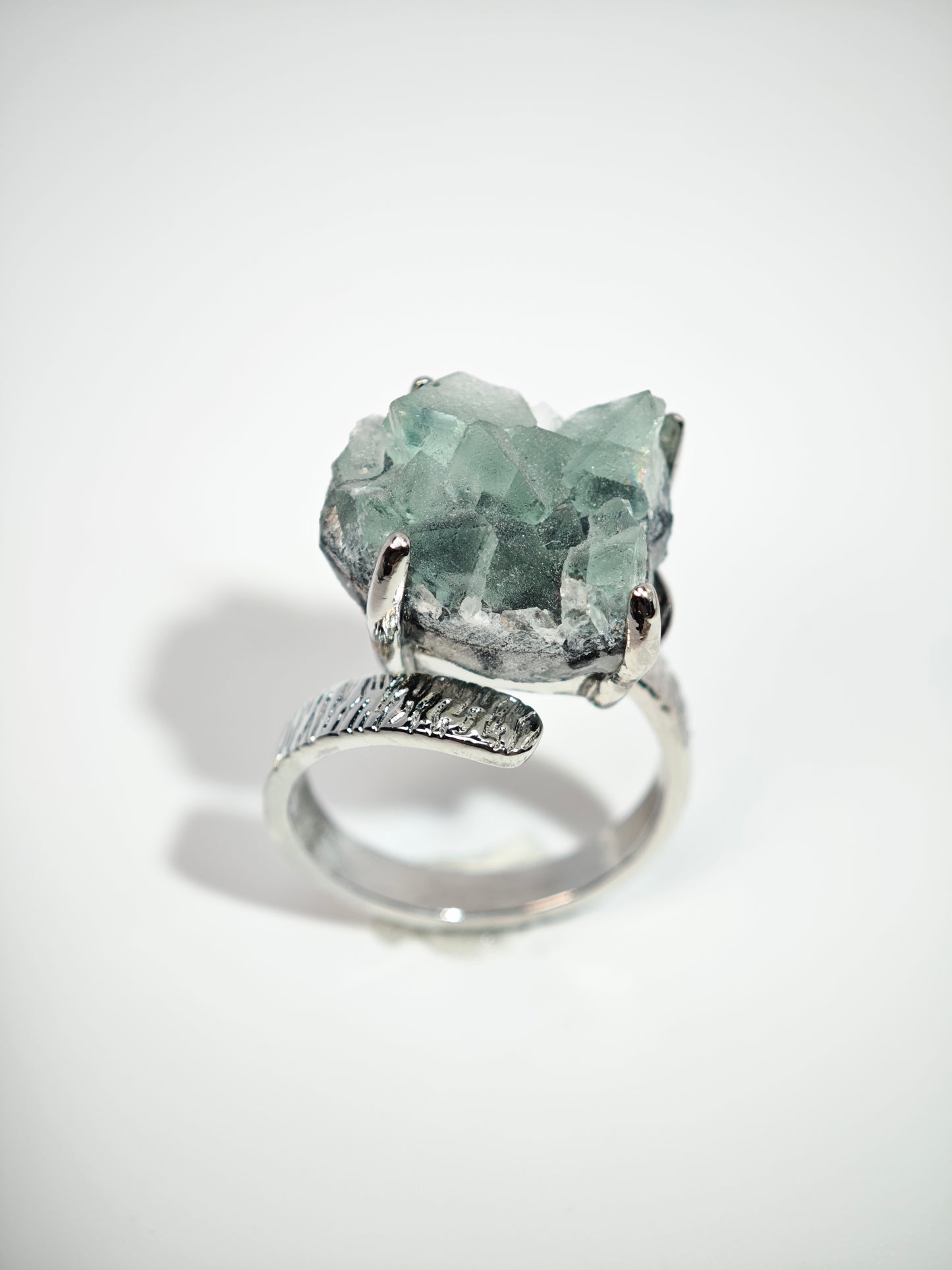 Verdant Mind | Raw Green Fluorite Ring