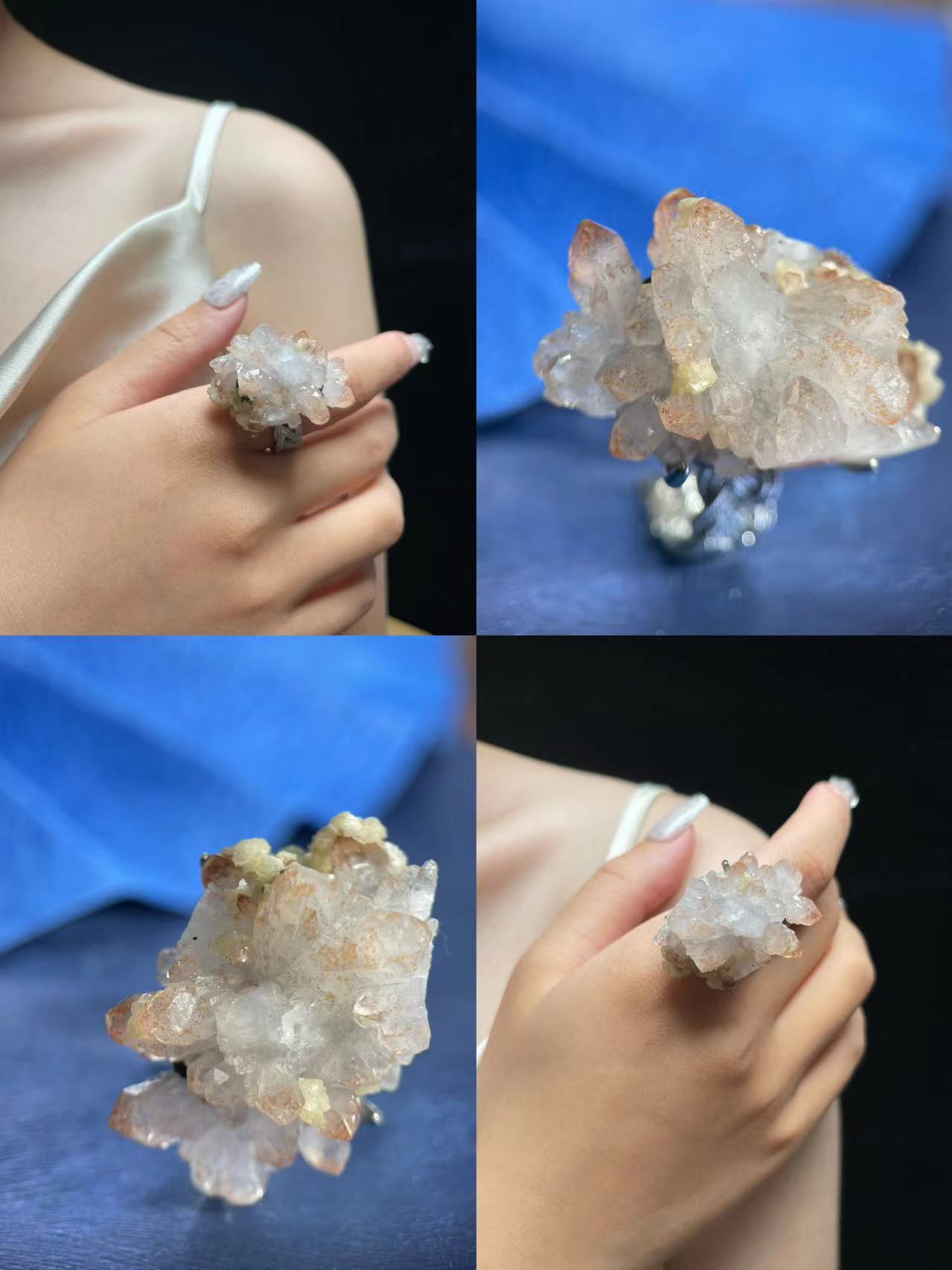 Iron-Included Quartz Cluster