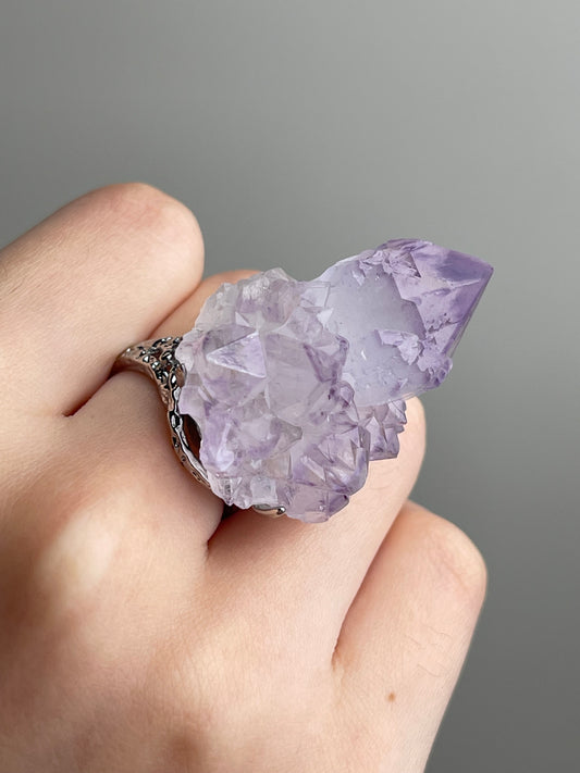 Close-up of Cactus Quartz showing tiny crystal points across the surface