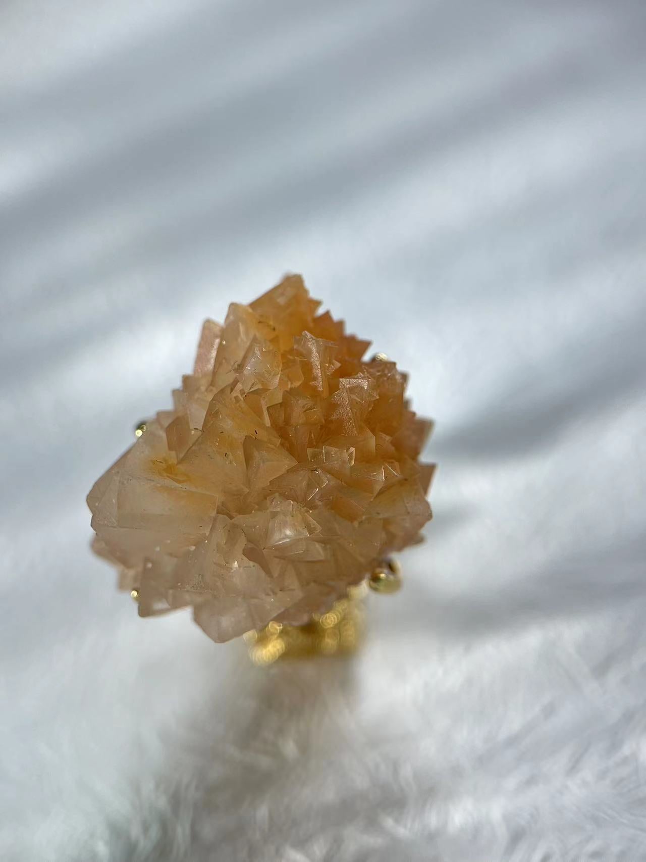 Yellow Calcite Cluster Ring