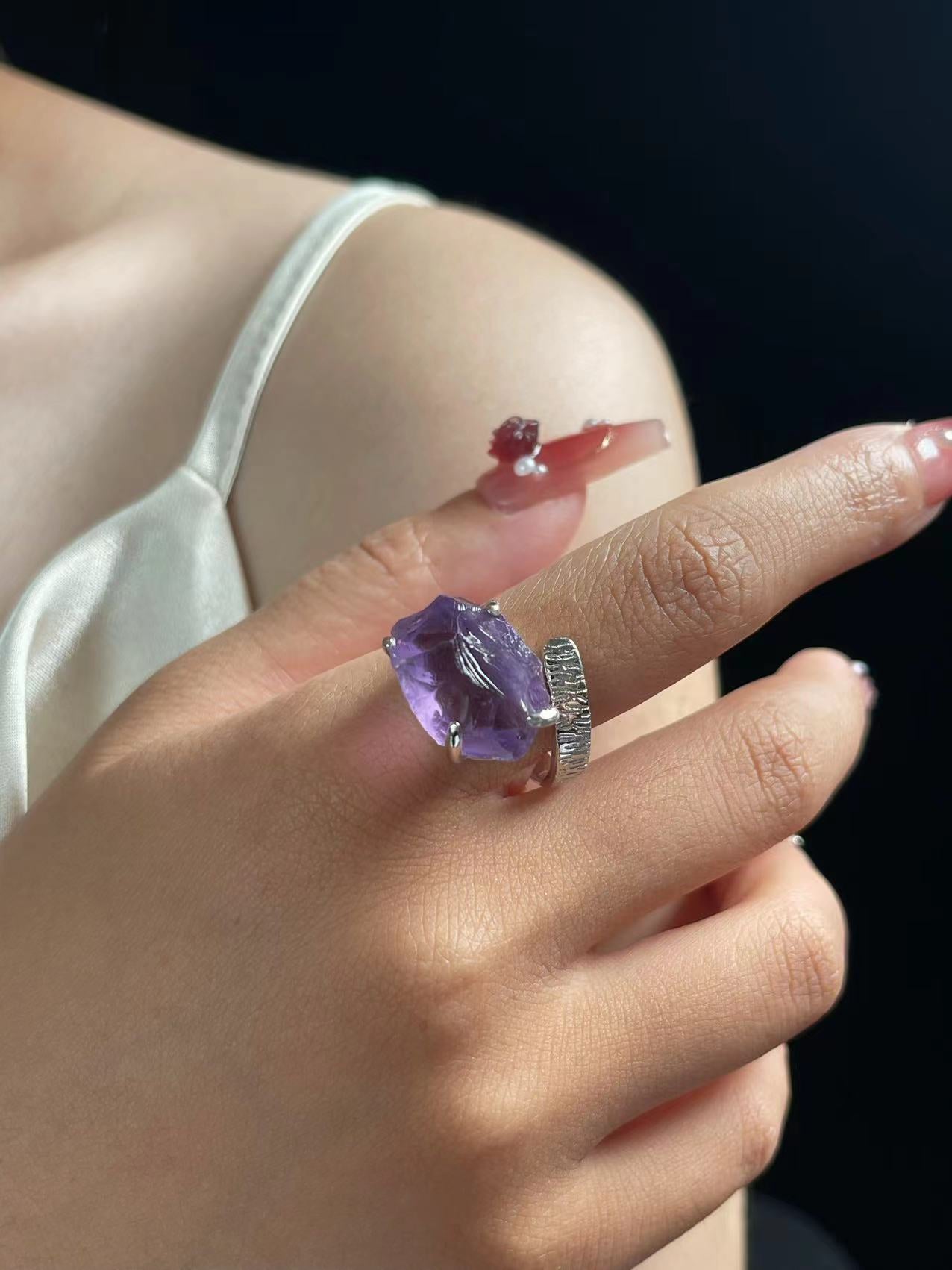 Amethyst Quartz Ring