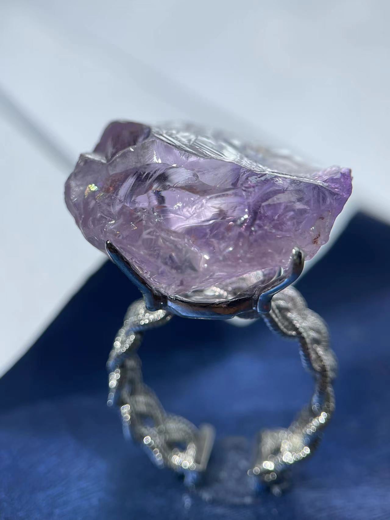 Raw Amethyst Ring