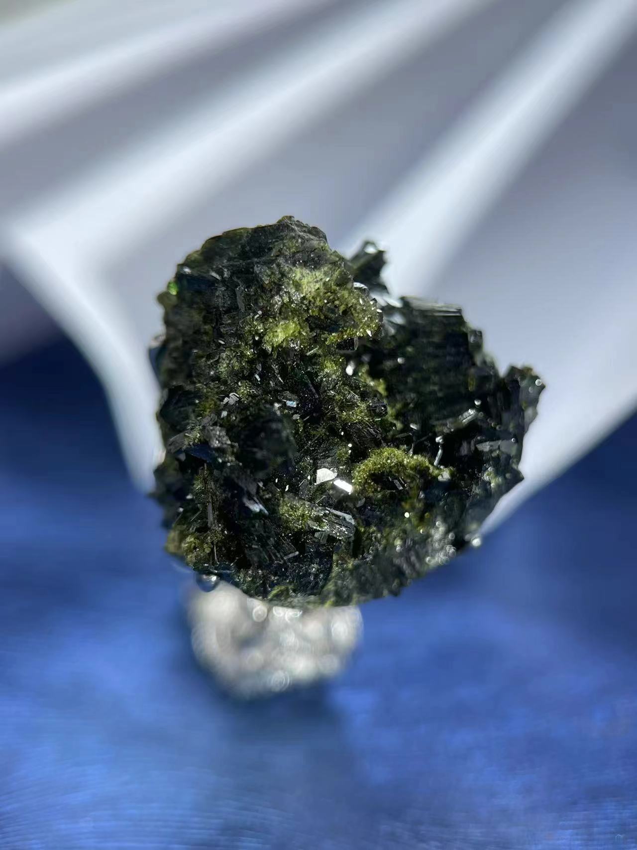 Verdelite Tourmaline with Epidote Ring