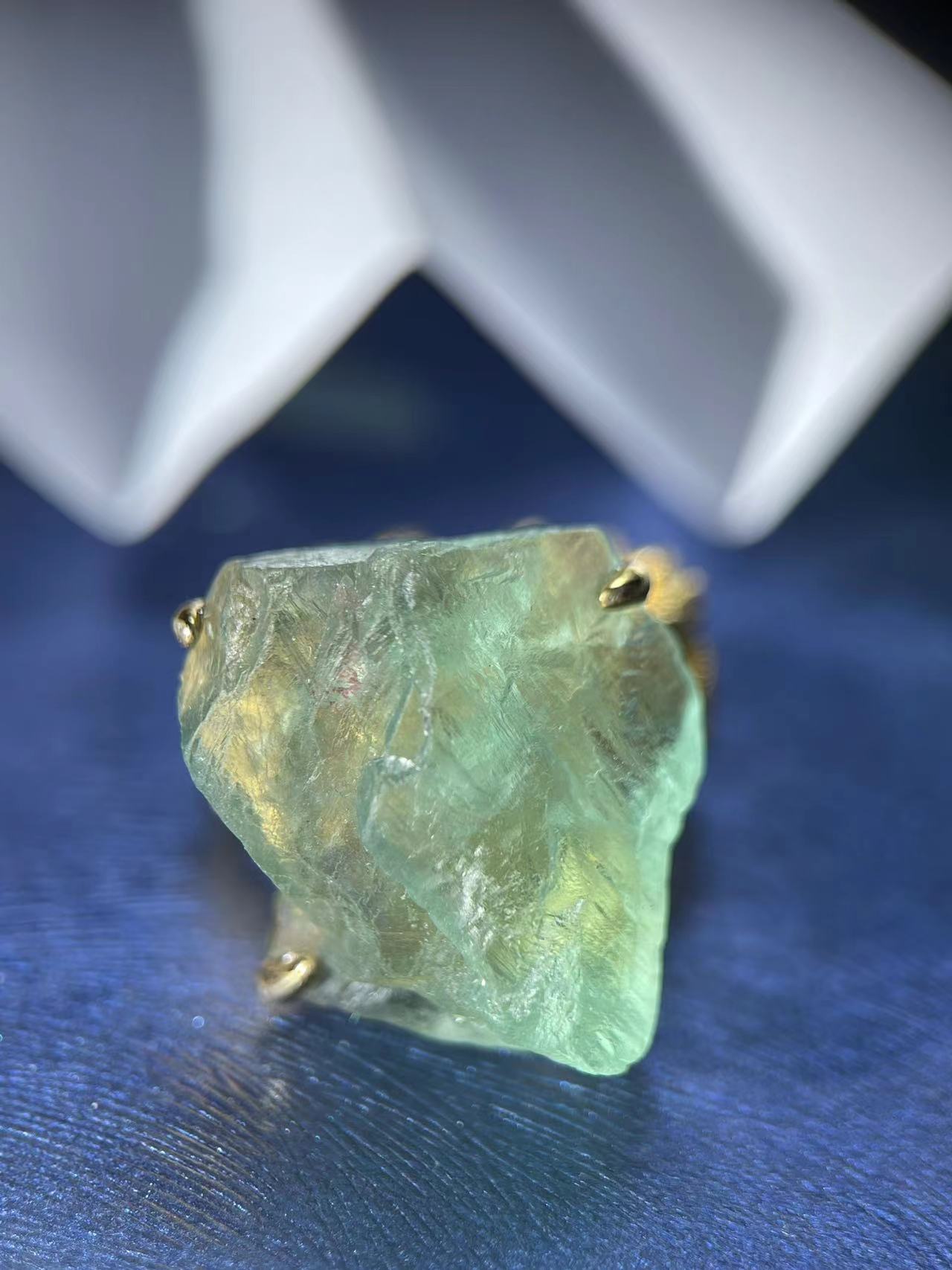 Light Green Fluorite Ring