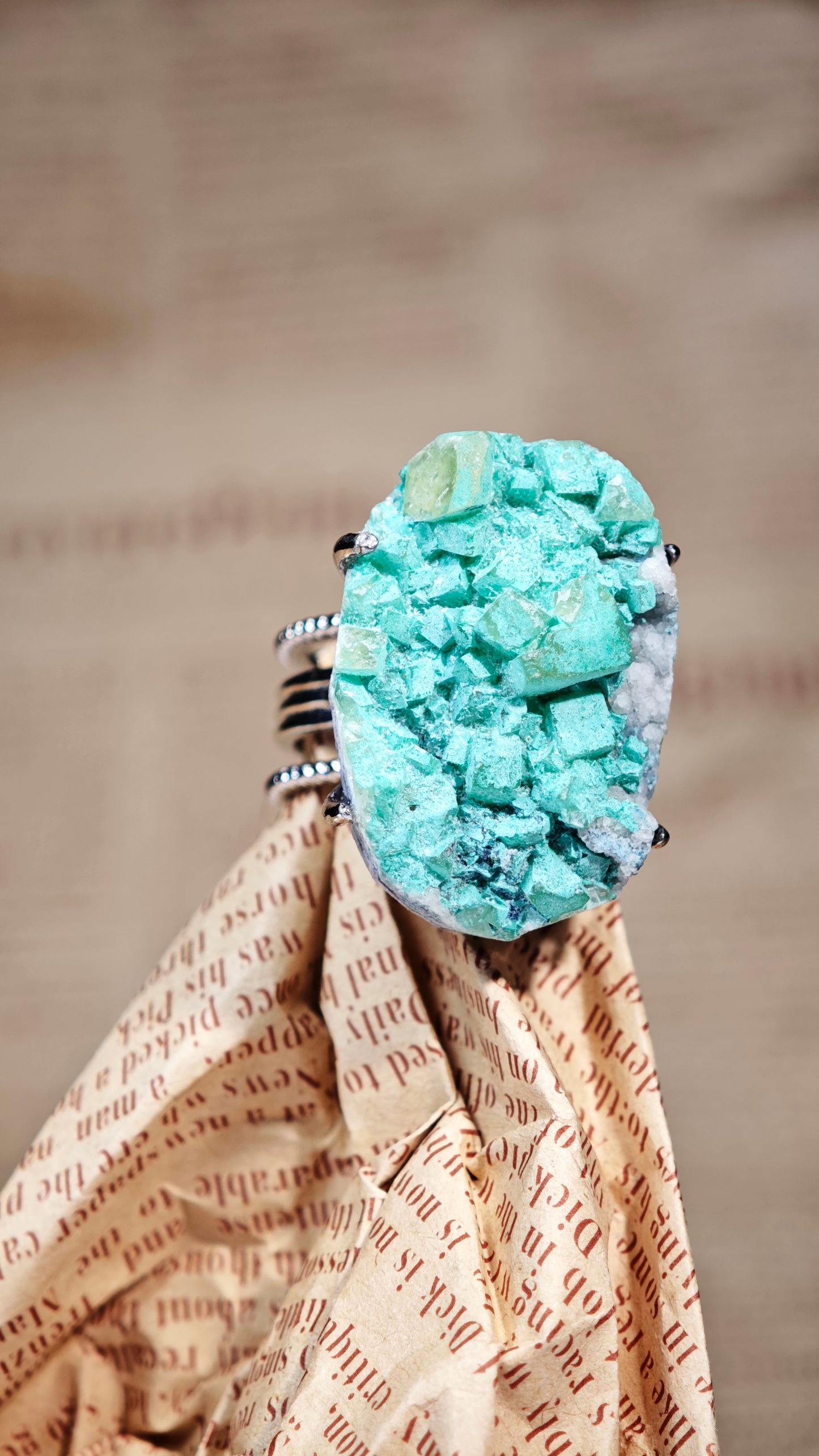 Salt Garden | Green Halite Ring