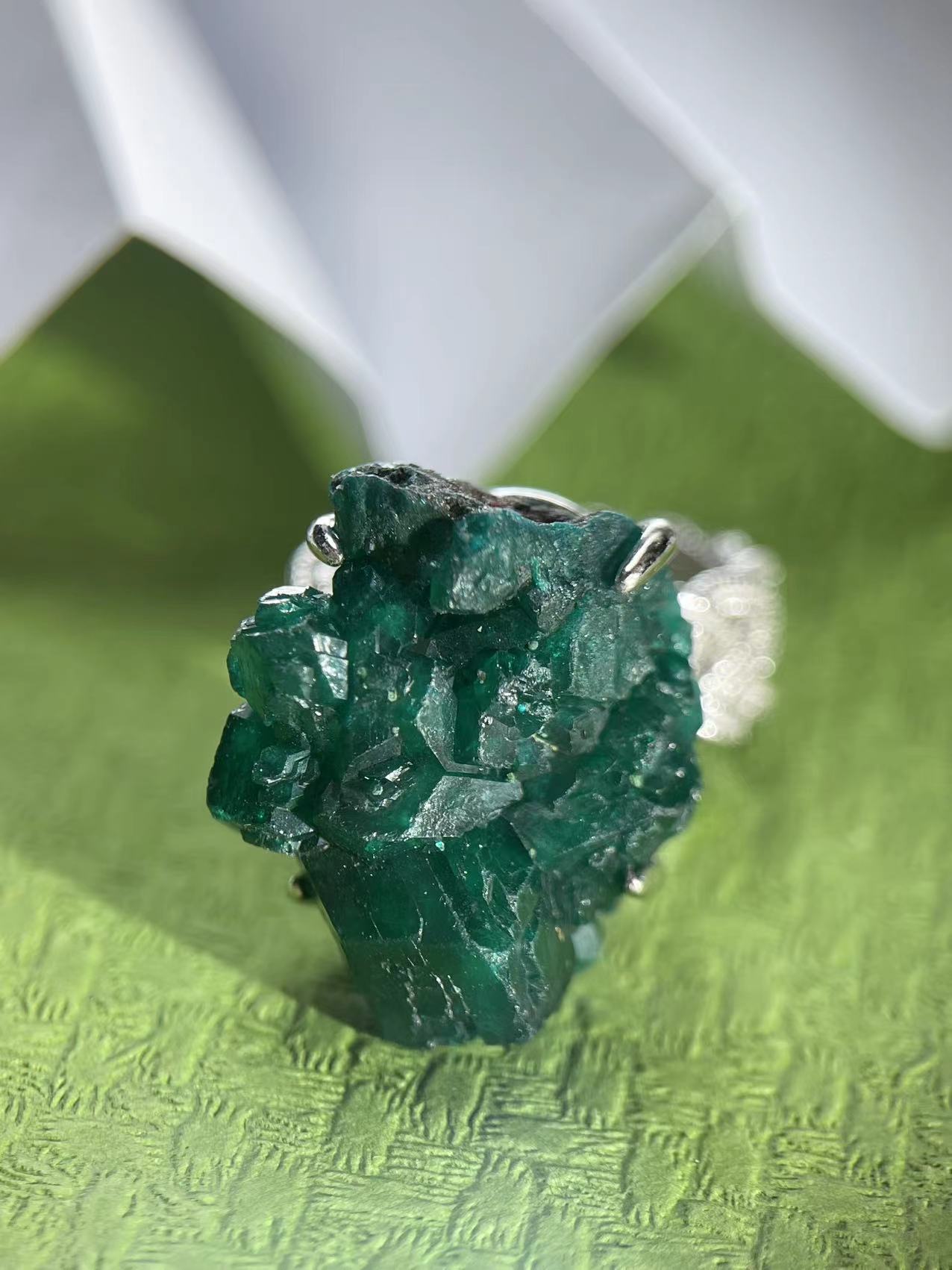 Dioptase Ring