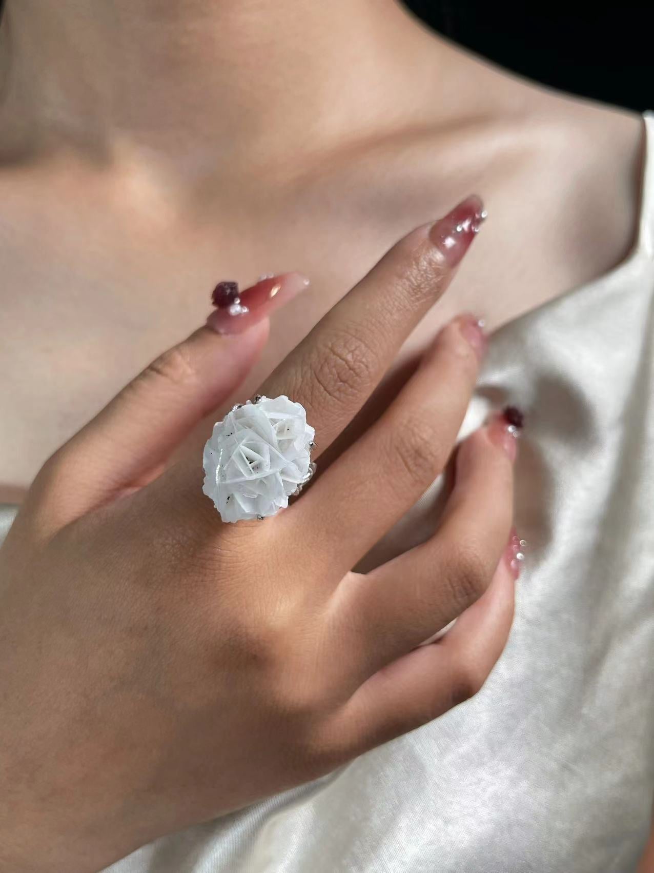 Calcite Desert Rose Ring