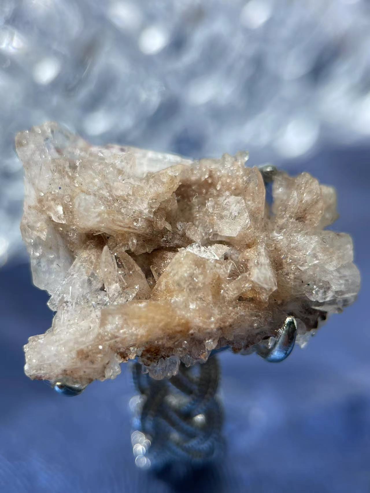 Raw Gypsum Flower Ring