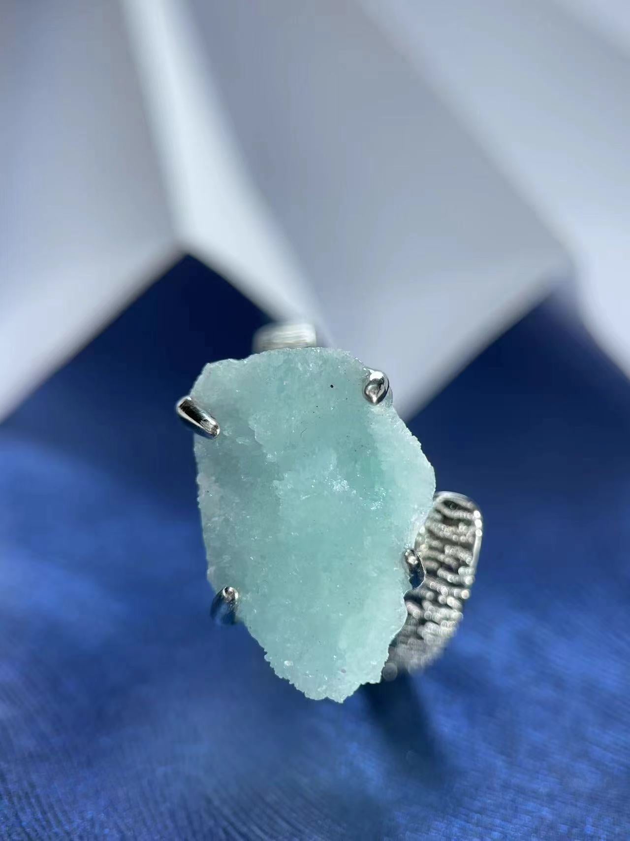 Blue Lace Agate Ring