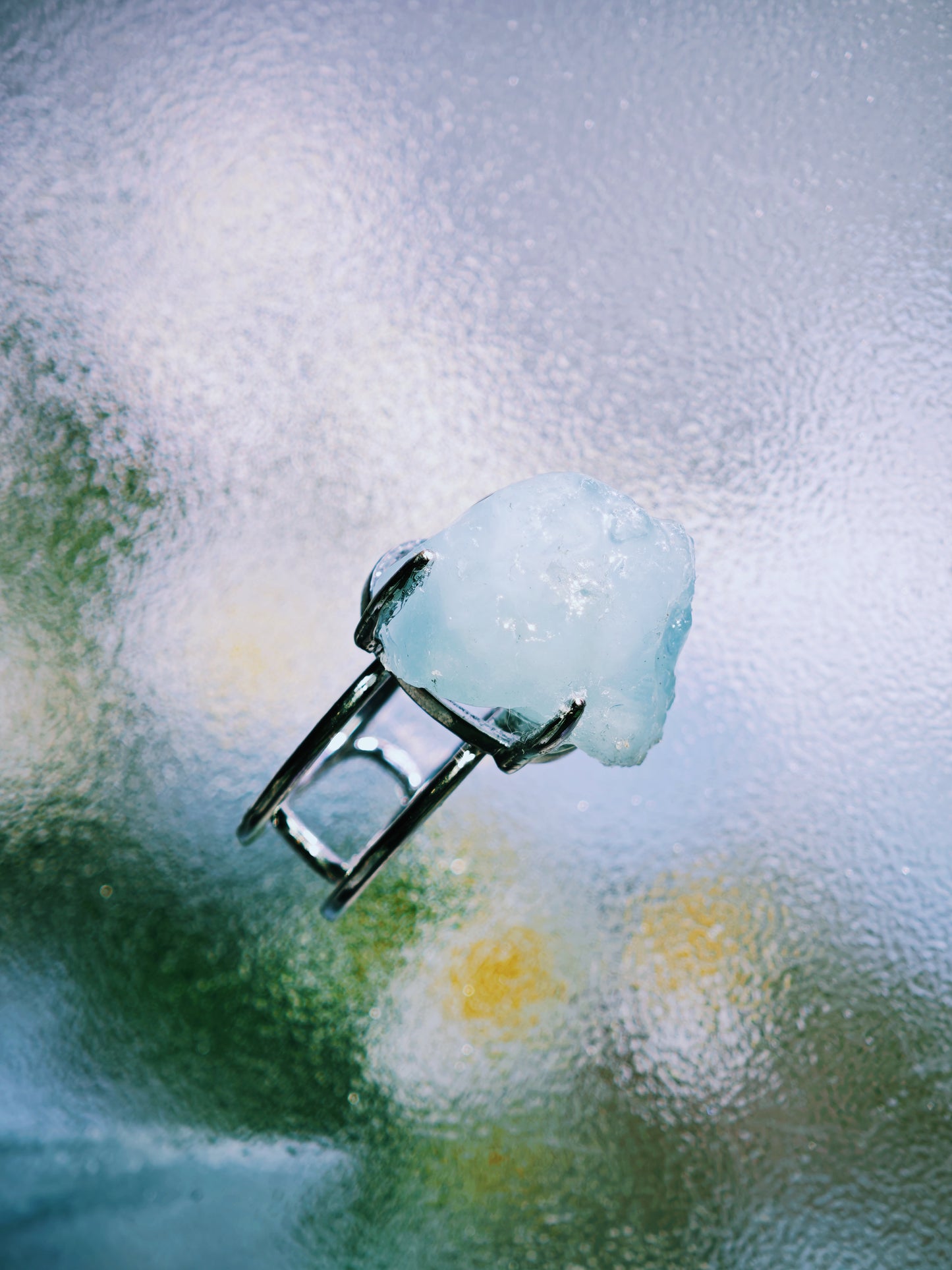 Raw Aquamarine Ring