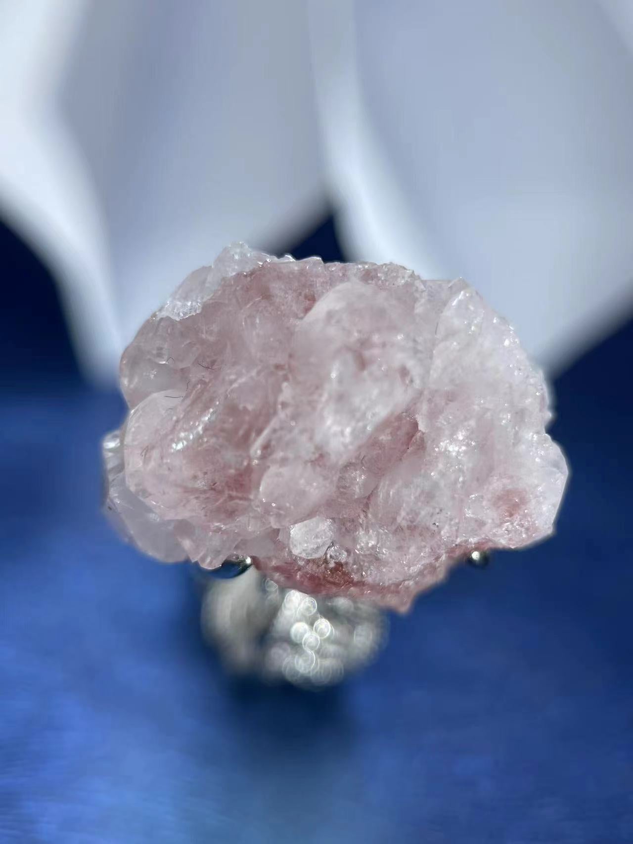 Pink Strawberry Quartz Ring