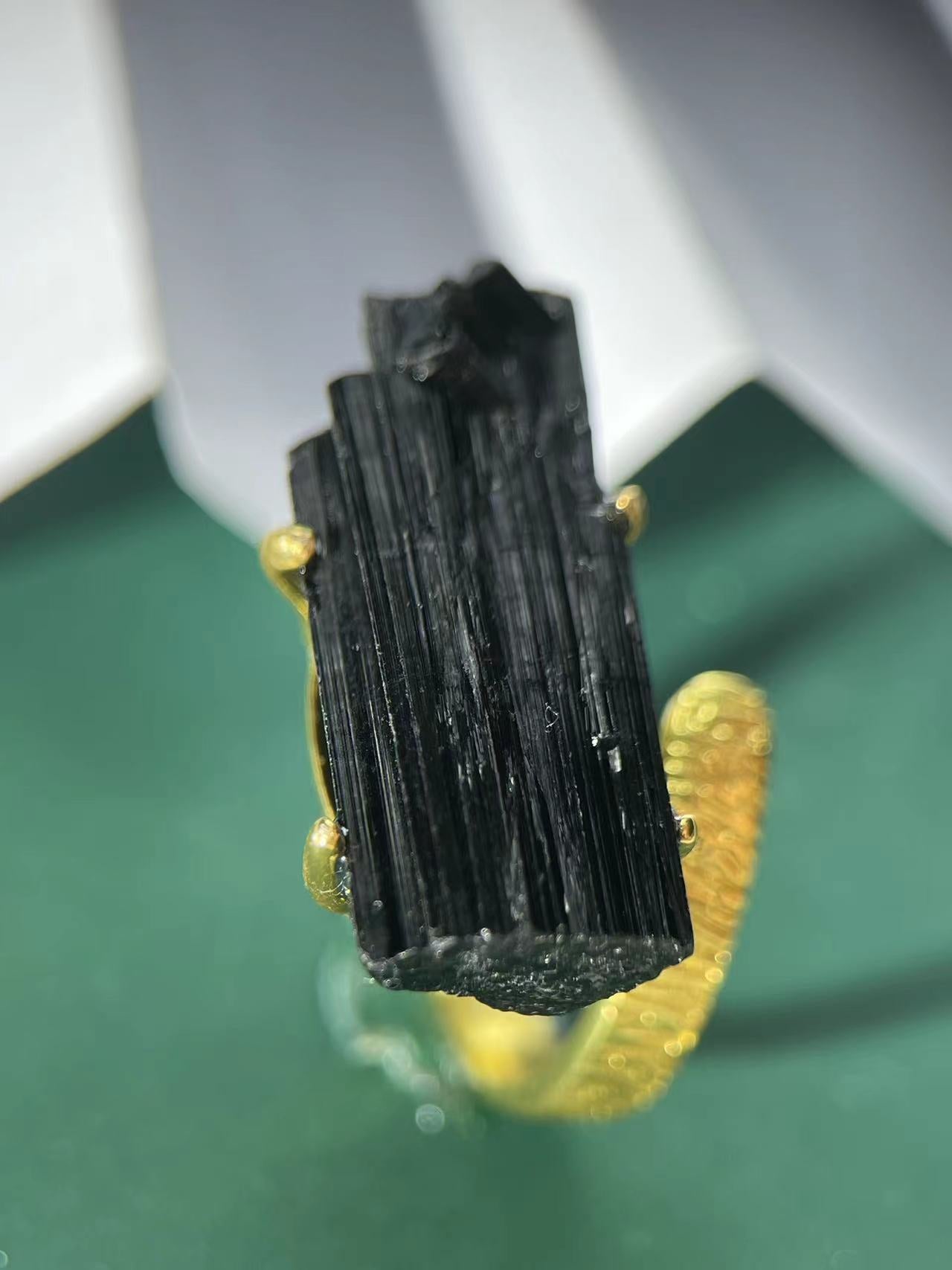 Black Tourmaline Ring