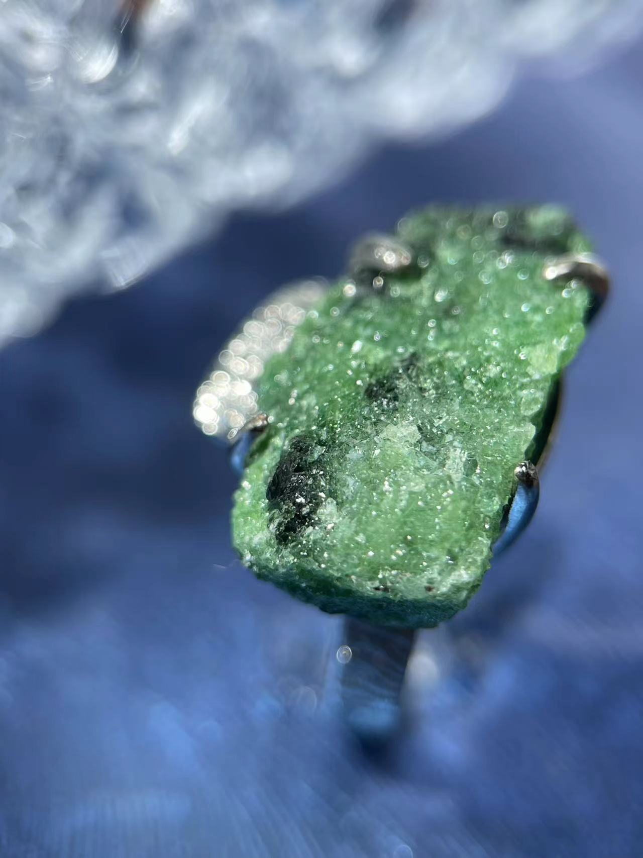 Ruby in Zoisite Raw Crystal Ring