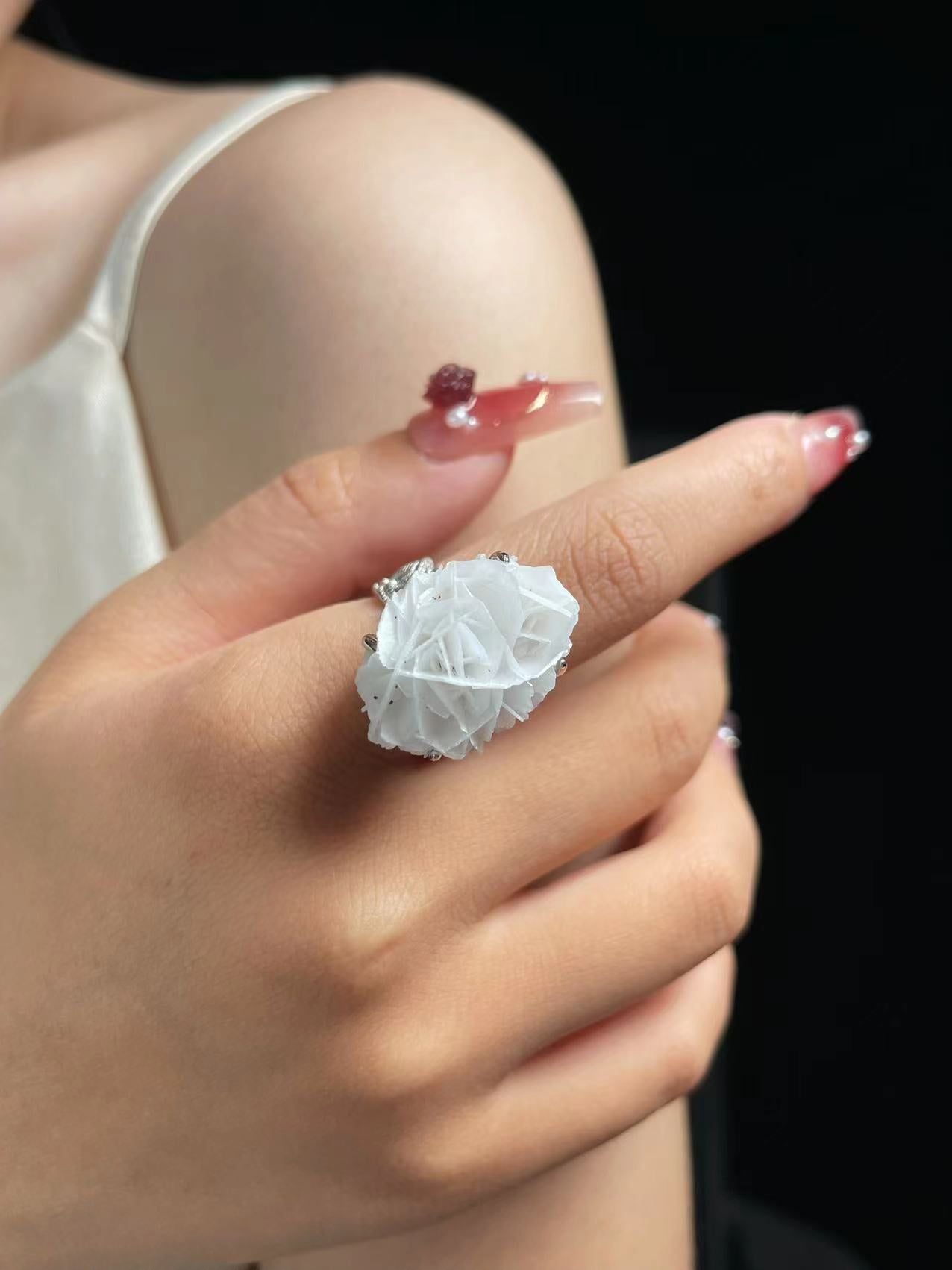 Calcite Desert Rose Ring
