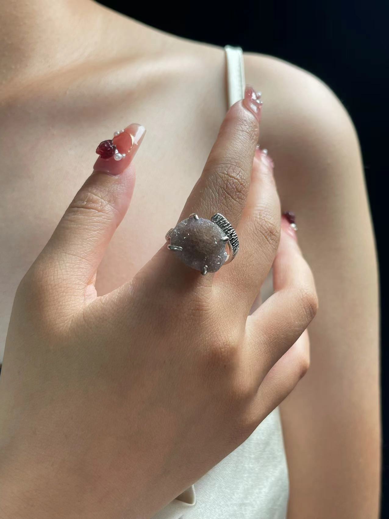 Sugar Quartz ring