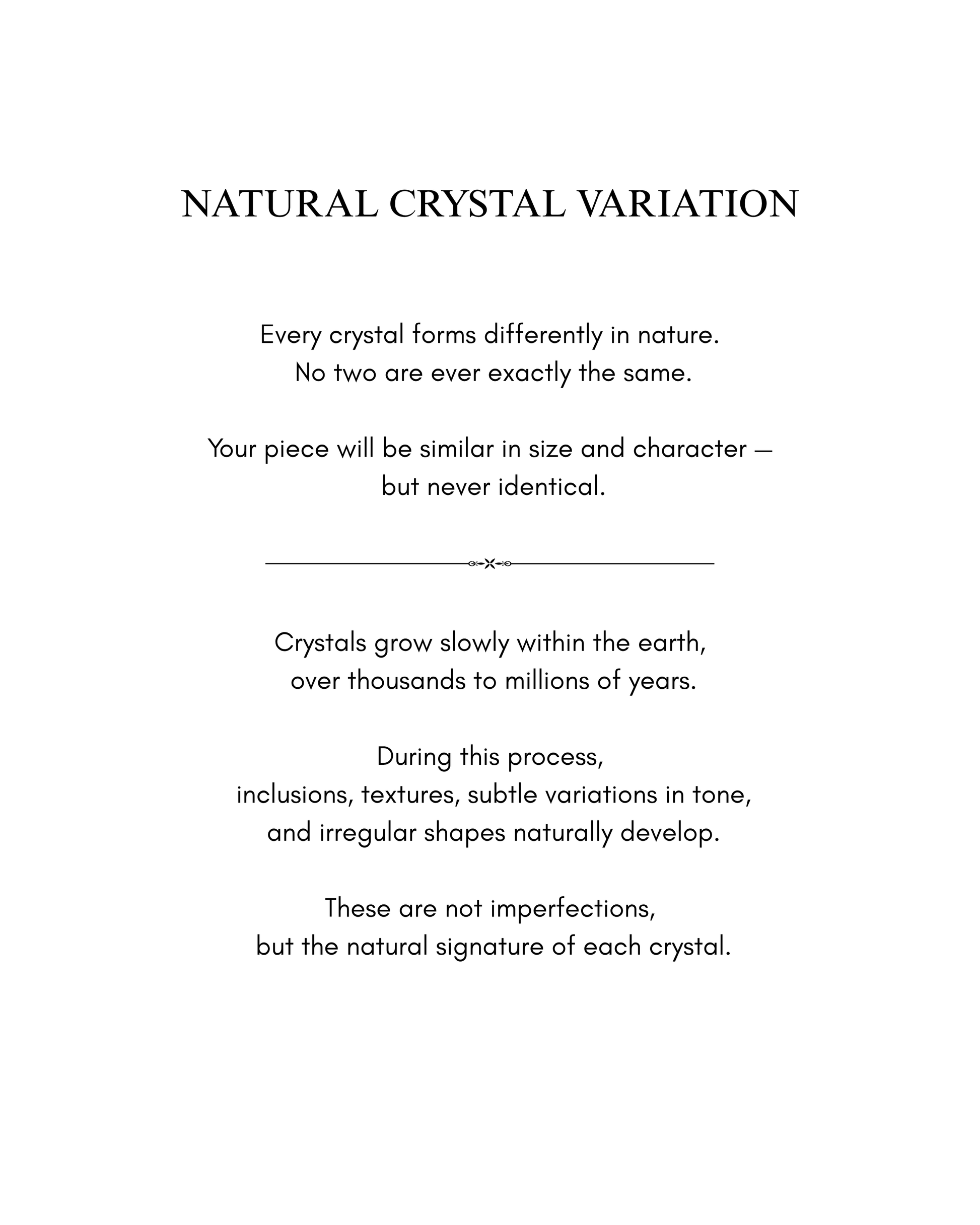 natural crystal variation poster