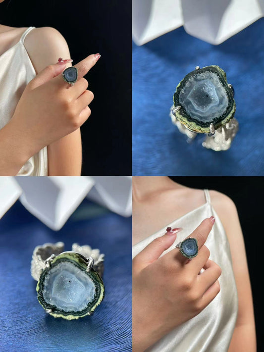 Geode Agate Ring
