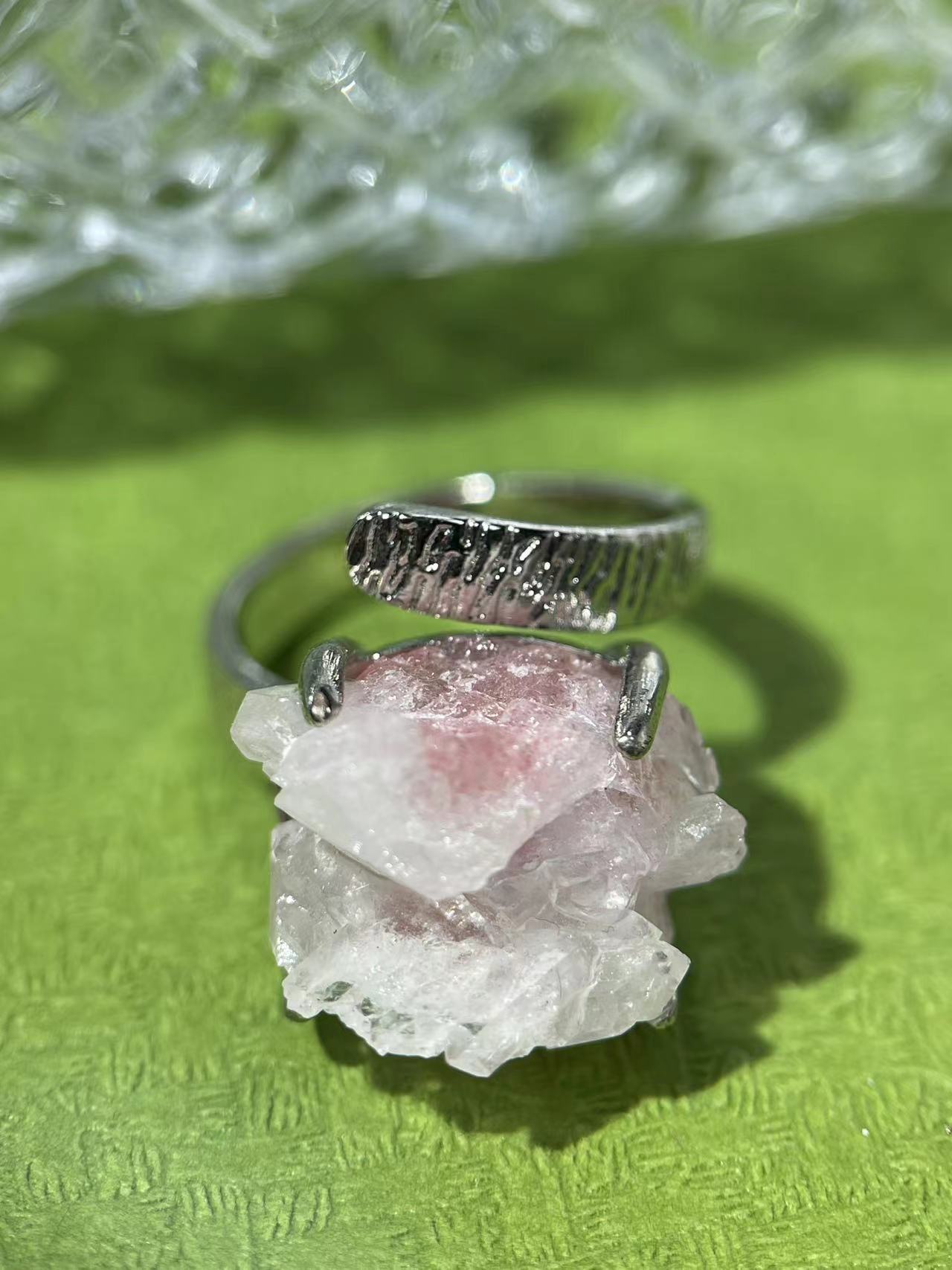 Pink Strawberry Quartz Ring