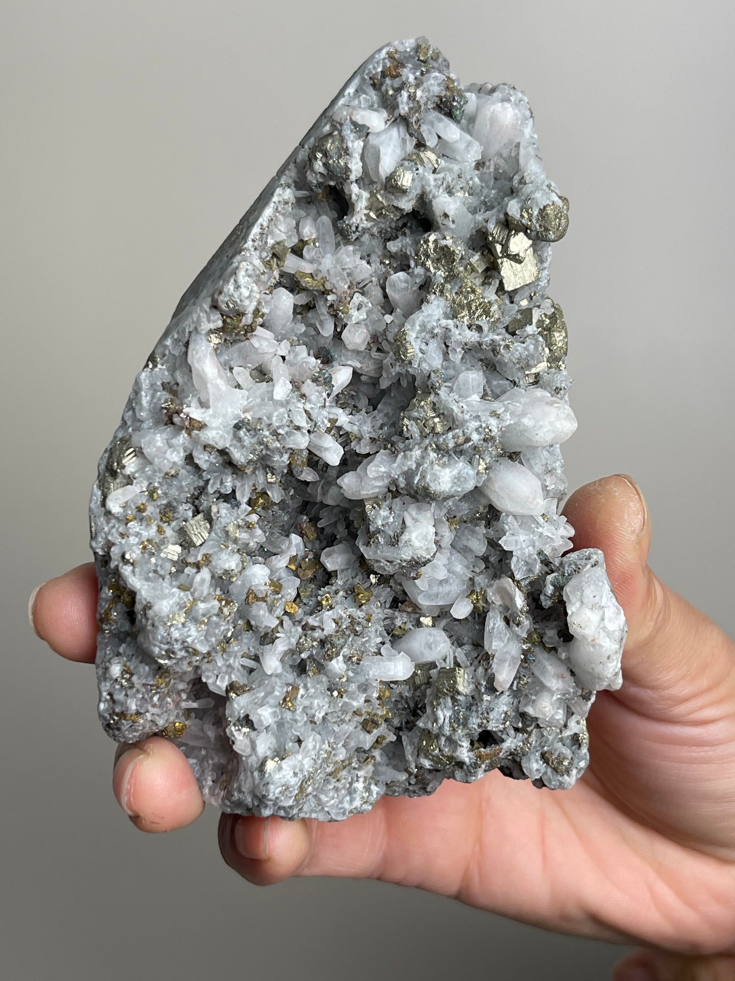 Quartz with Chalcopyrite Mineral Specimen from China