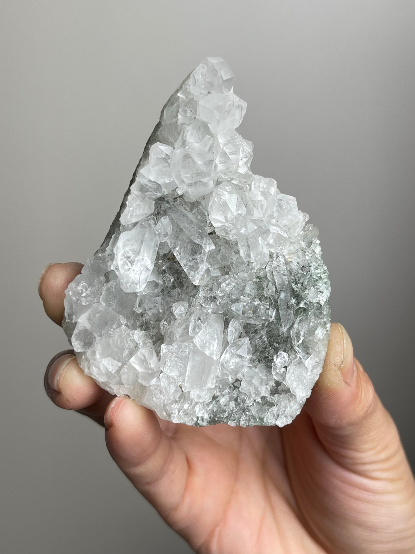 Himalayan Quartz Cluster with Chlorite from Kullu District, India | Mineral Specimen