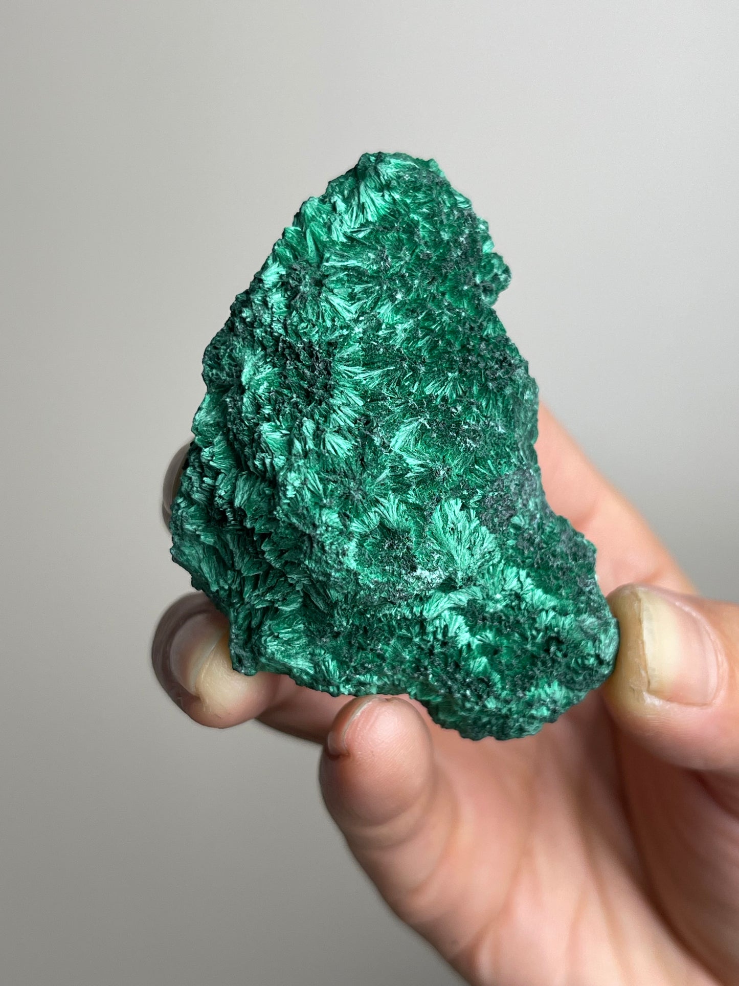 Fibrous Velvet Malachite from Katanga Copperbelt, DR Congo | Mineral Specimen