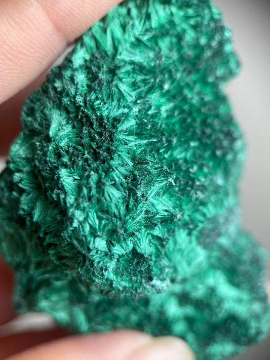 Fibrous Velvet Malachite from Katanga Copperbelt, DR Congo | Mineral Specimen