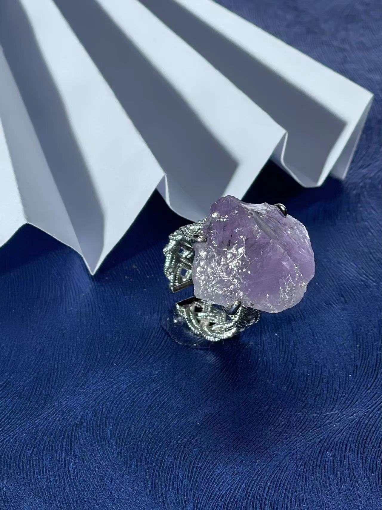 Raw Amethyst Ring