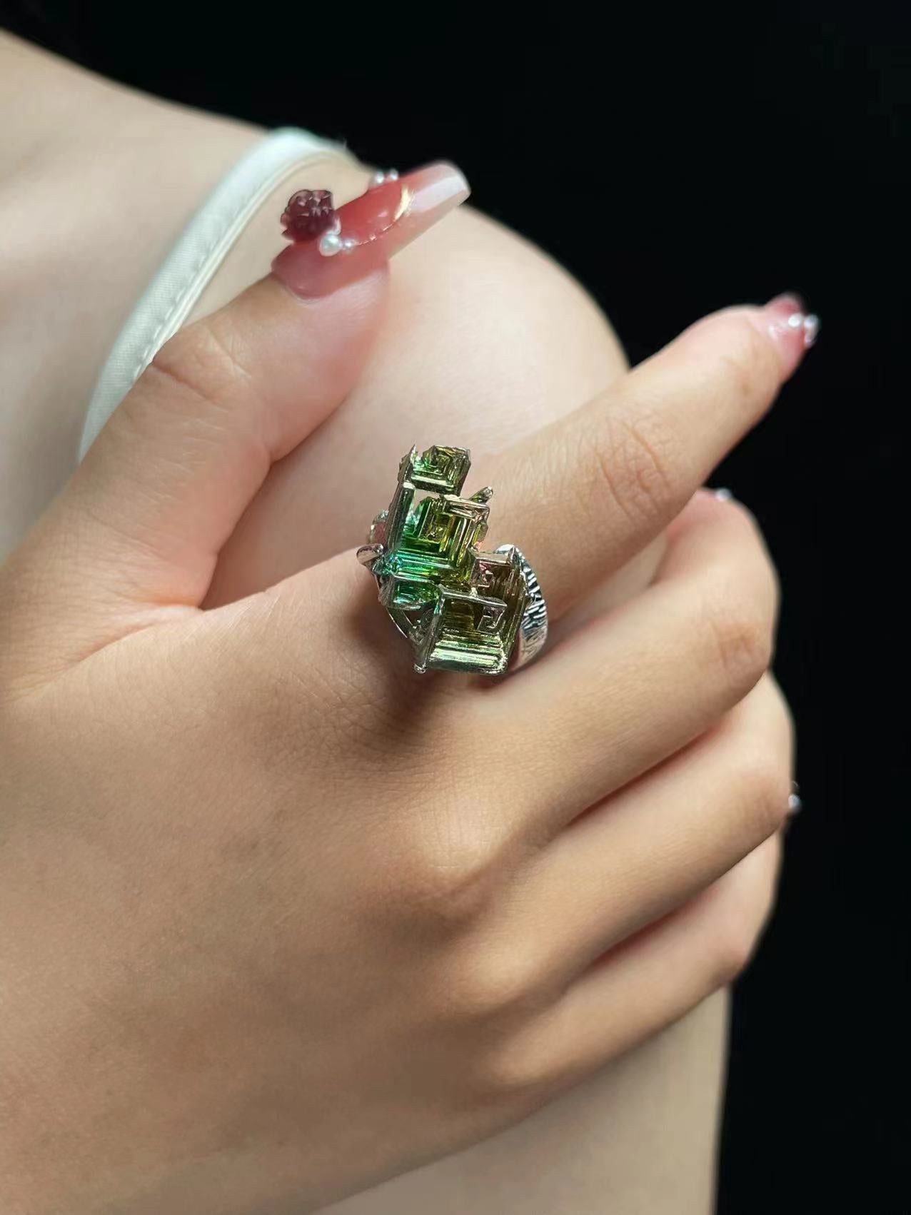 Technomancer | Rainbow Bismuth Ring