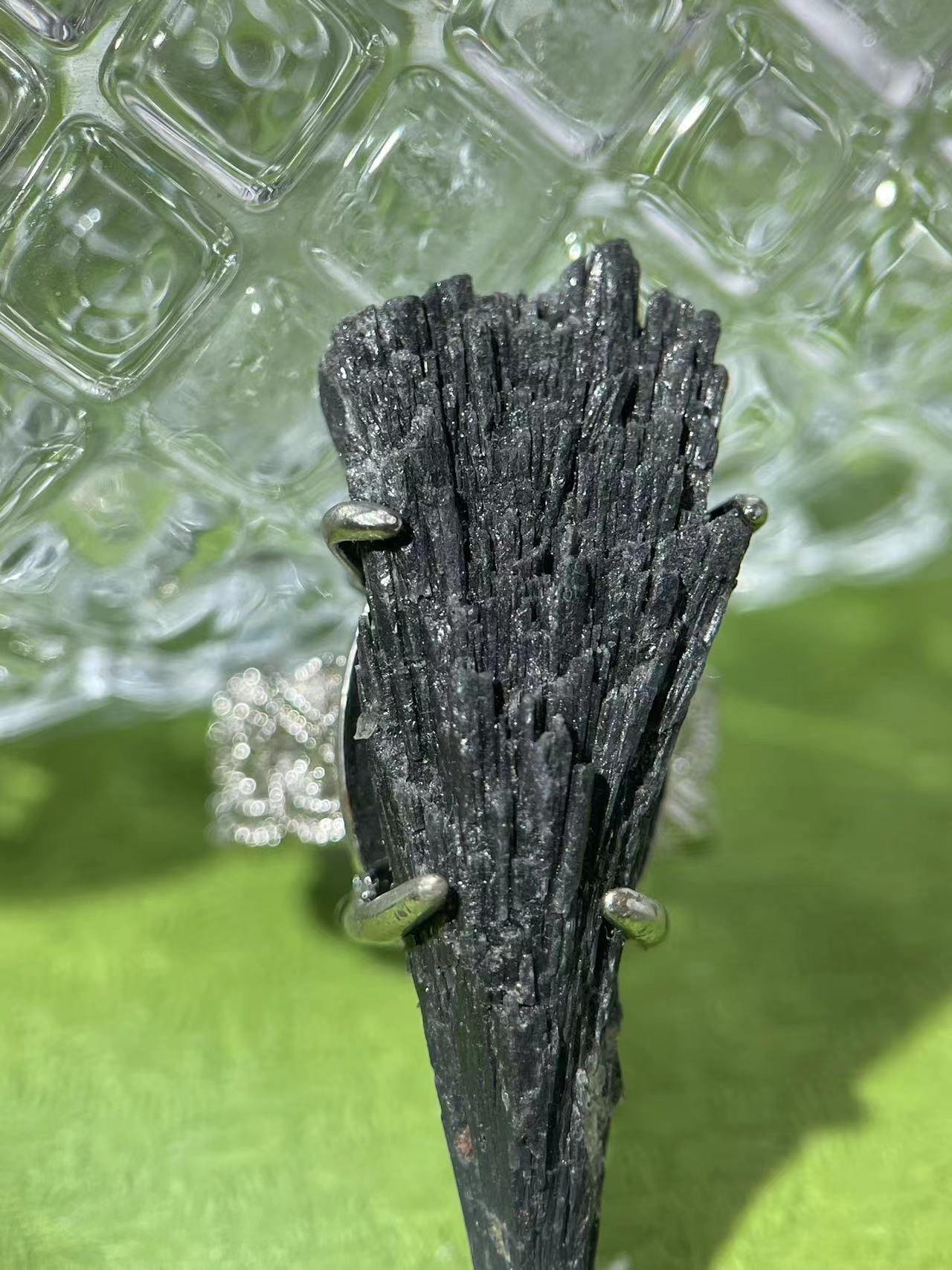 Black Tourmaline (Braided Band Variation) Ring
