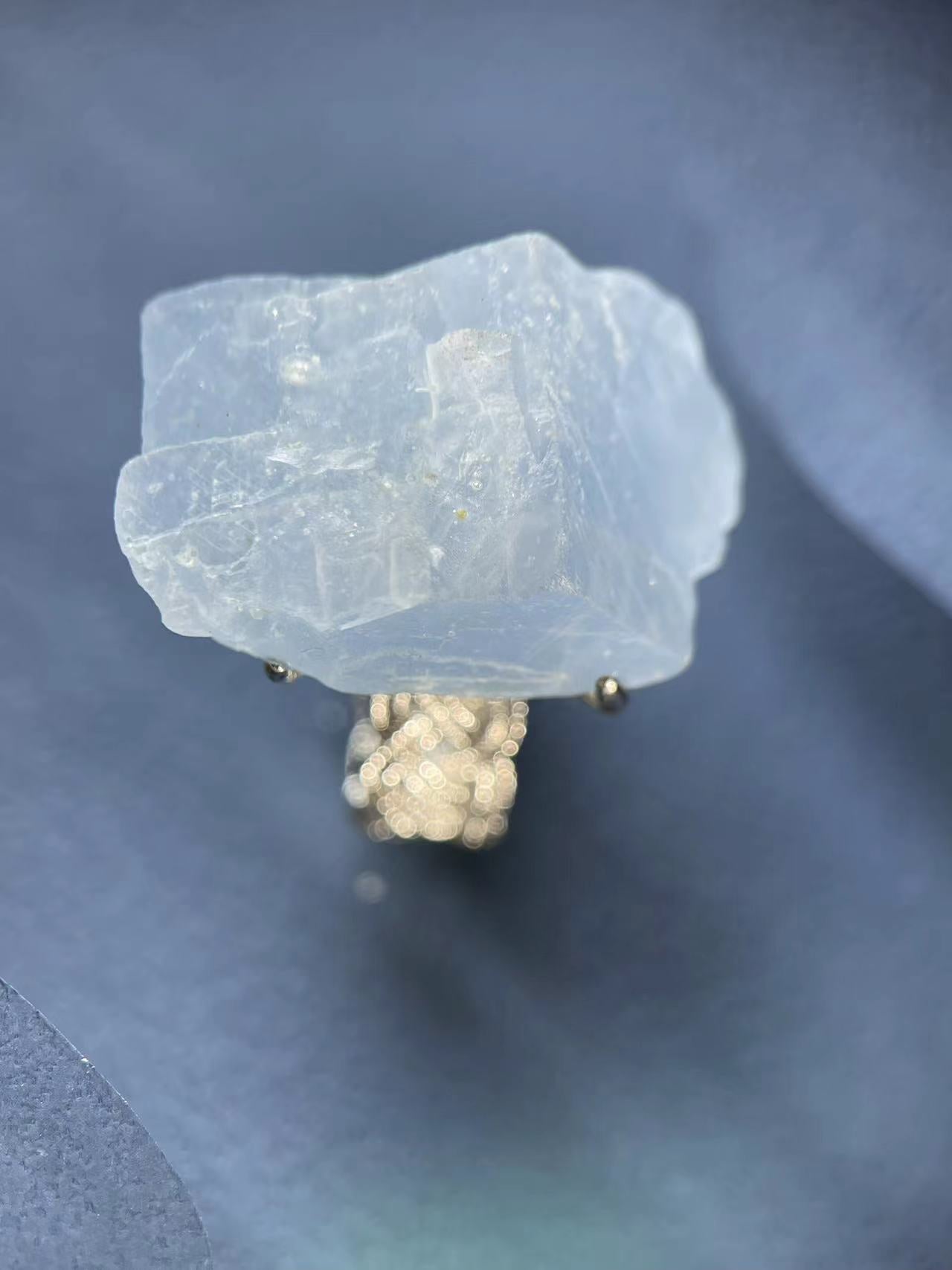 Blue Calcite Ring