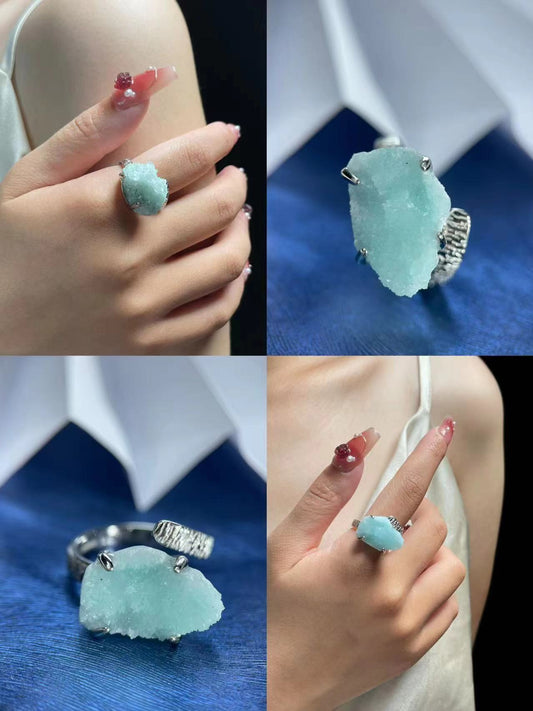 Blue Lace Agate Ring