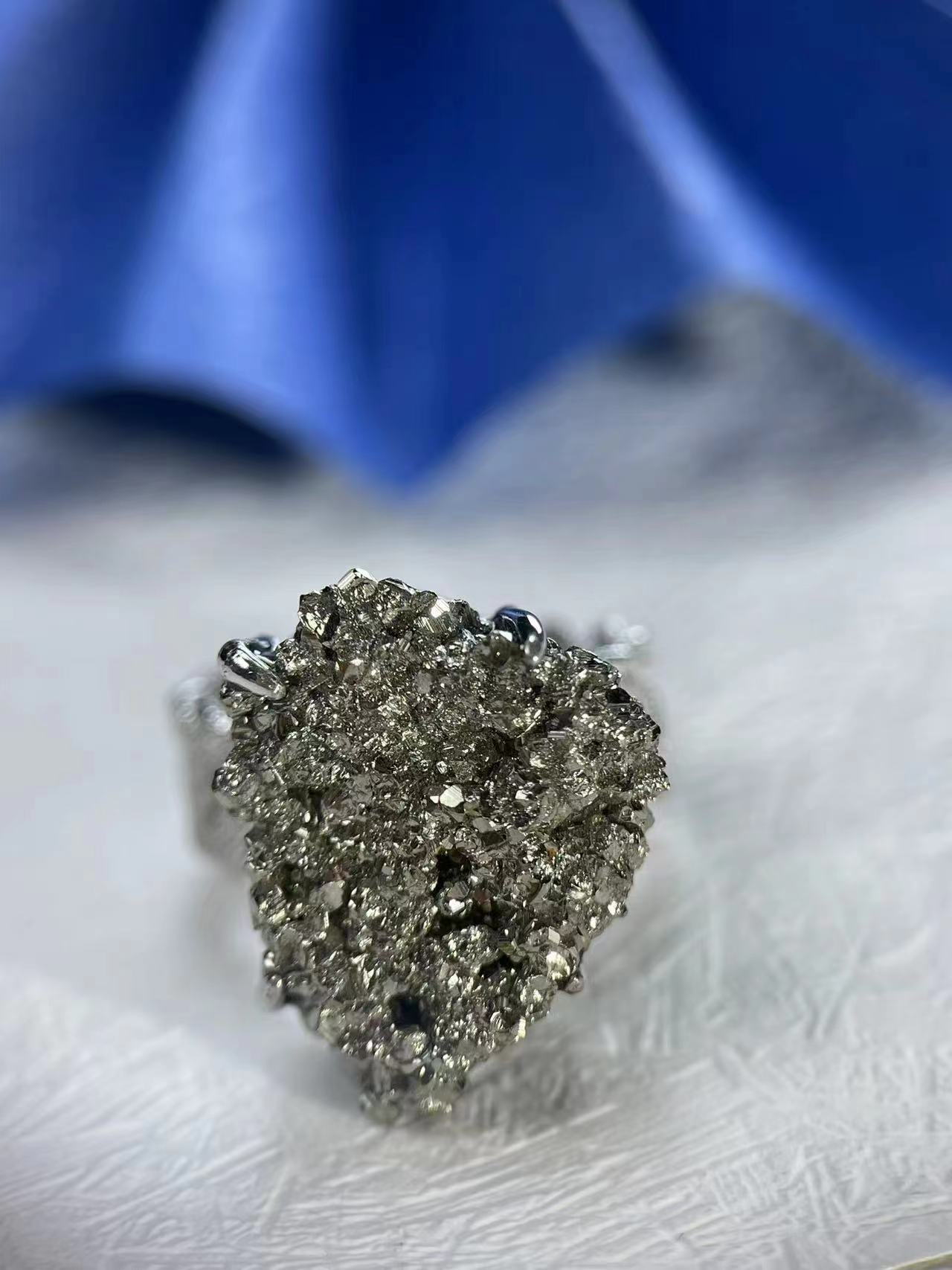 Solar Spark | Raw Chalcopyrite Ring