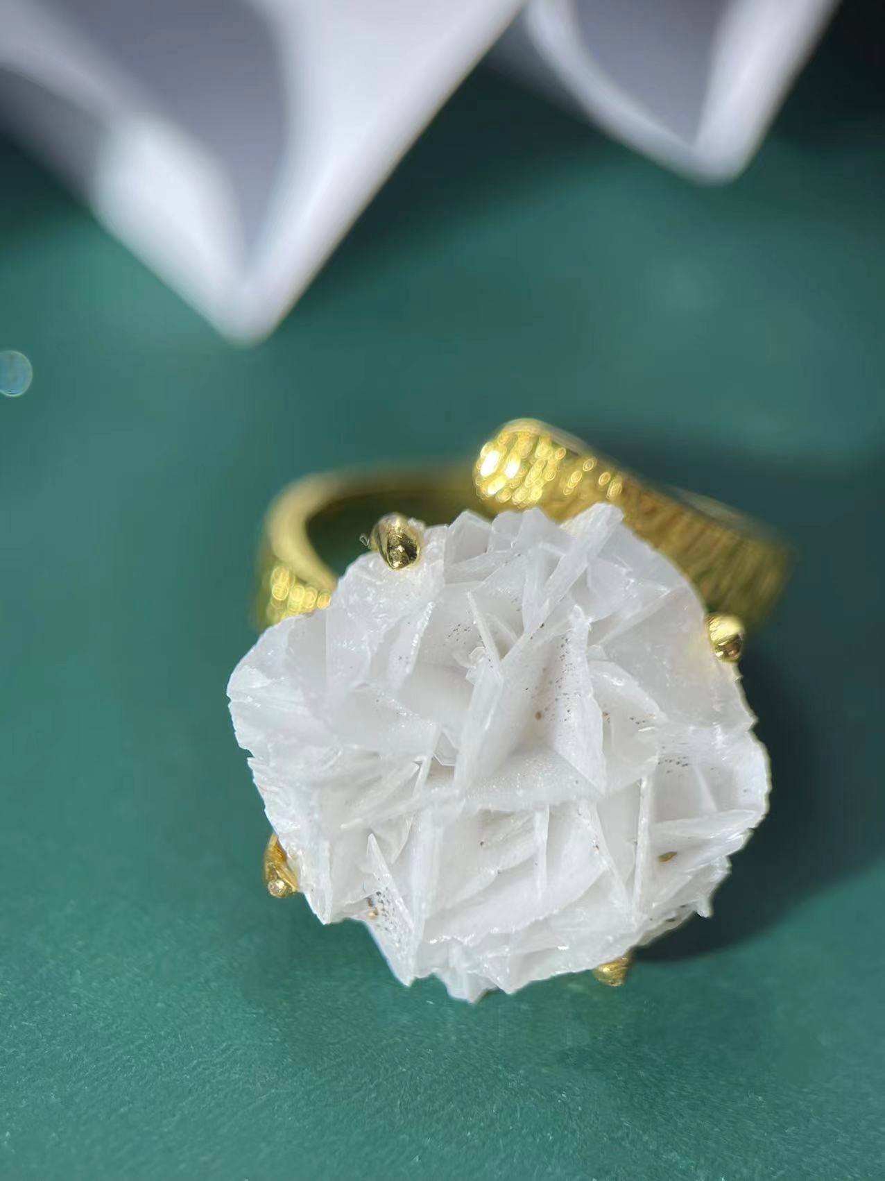 Rose Calcite Ring