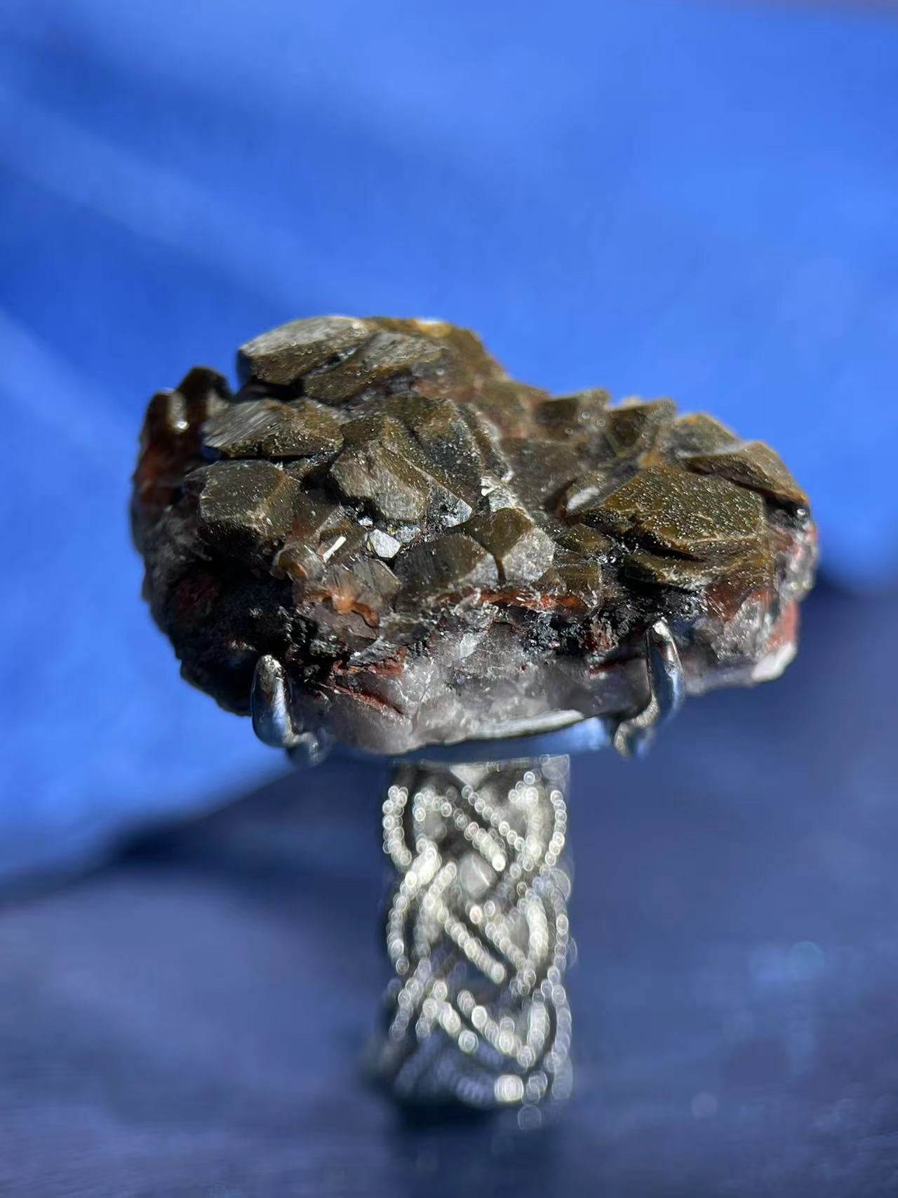 Calcite on Pyrite