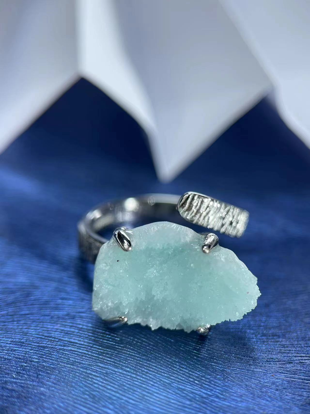Blue Lace Agate Ring