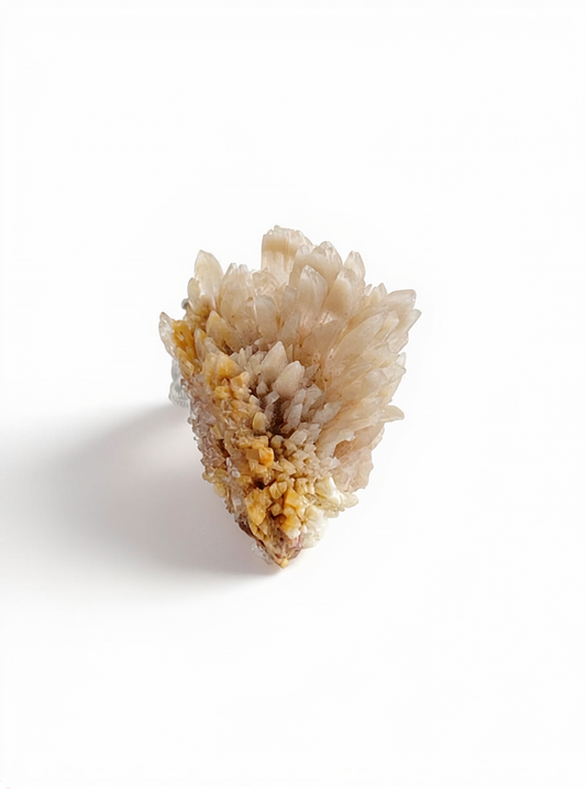 Creedite mineral specimen ring front view