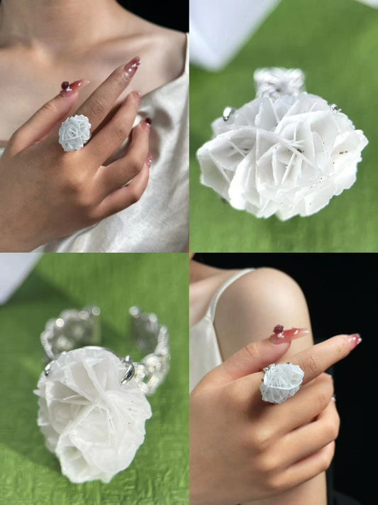 Calcite Desert Rose Ring