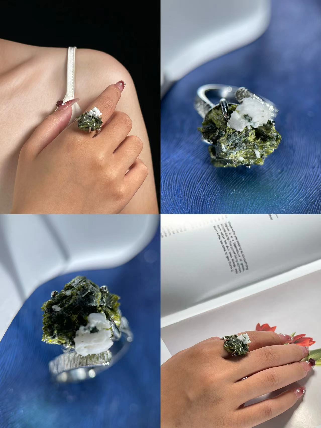 Epidote & Feldspar Ring