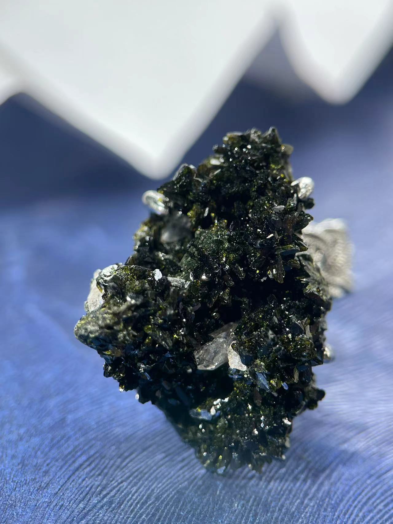 Verdelite Tourmaline with Epidote Ring