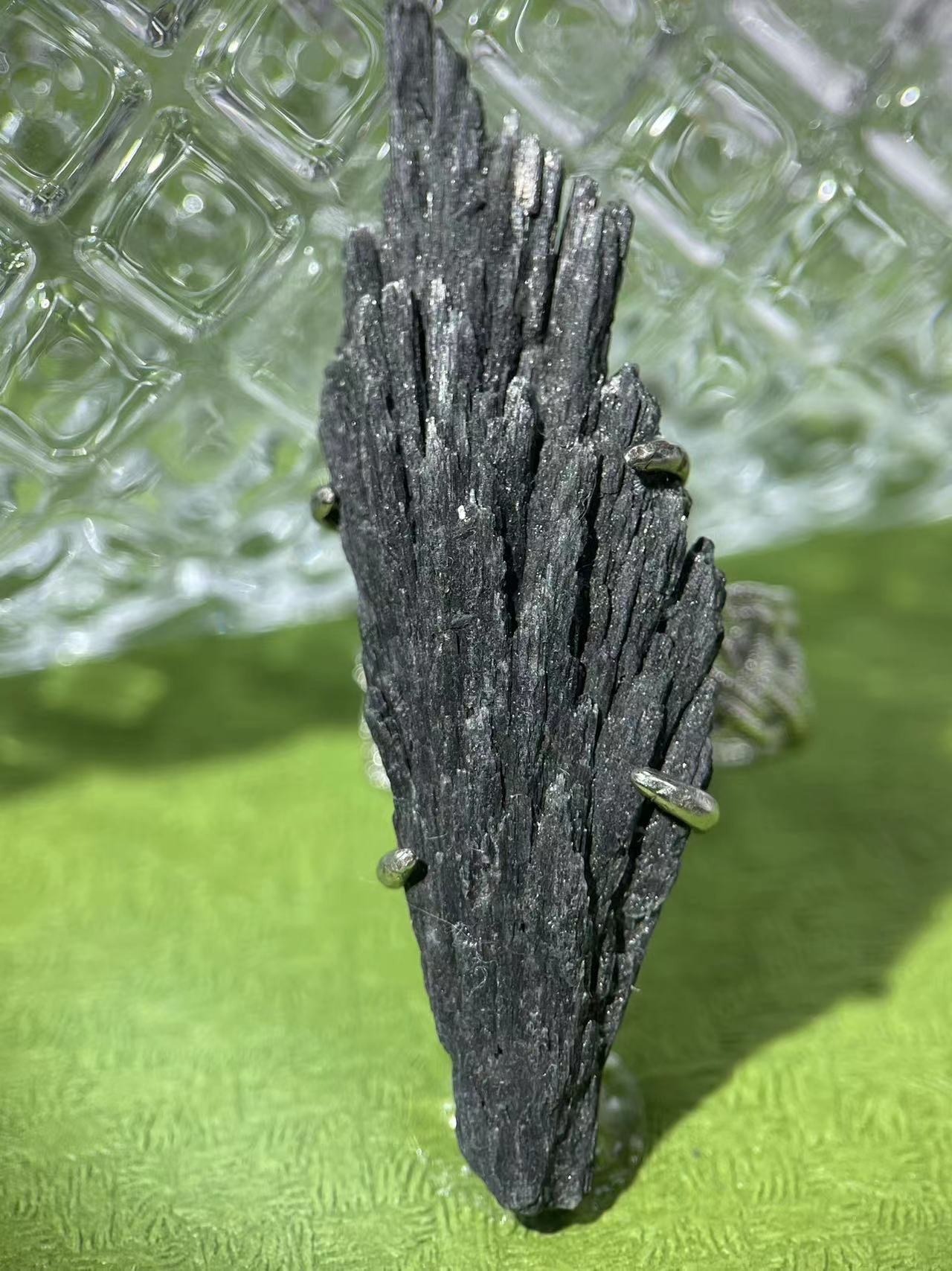 Black Tourmaline (Braided Band Variation) Ring