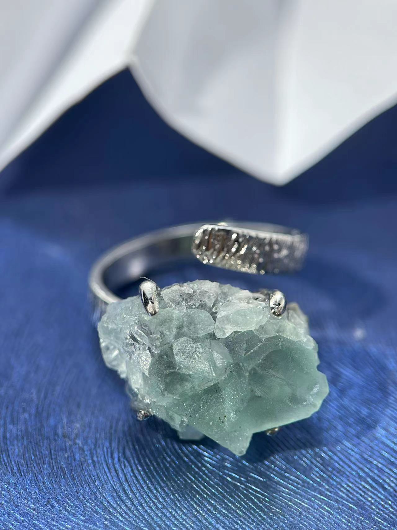 Double-Sided Octahedral Green Fluorite