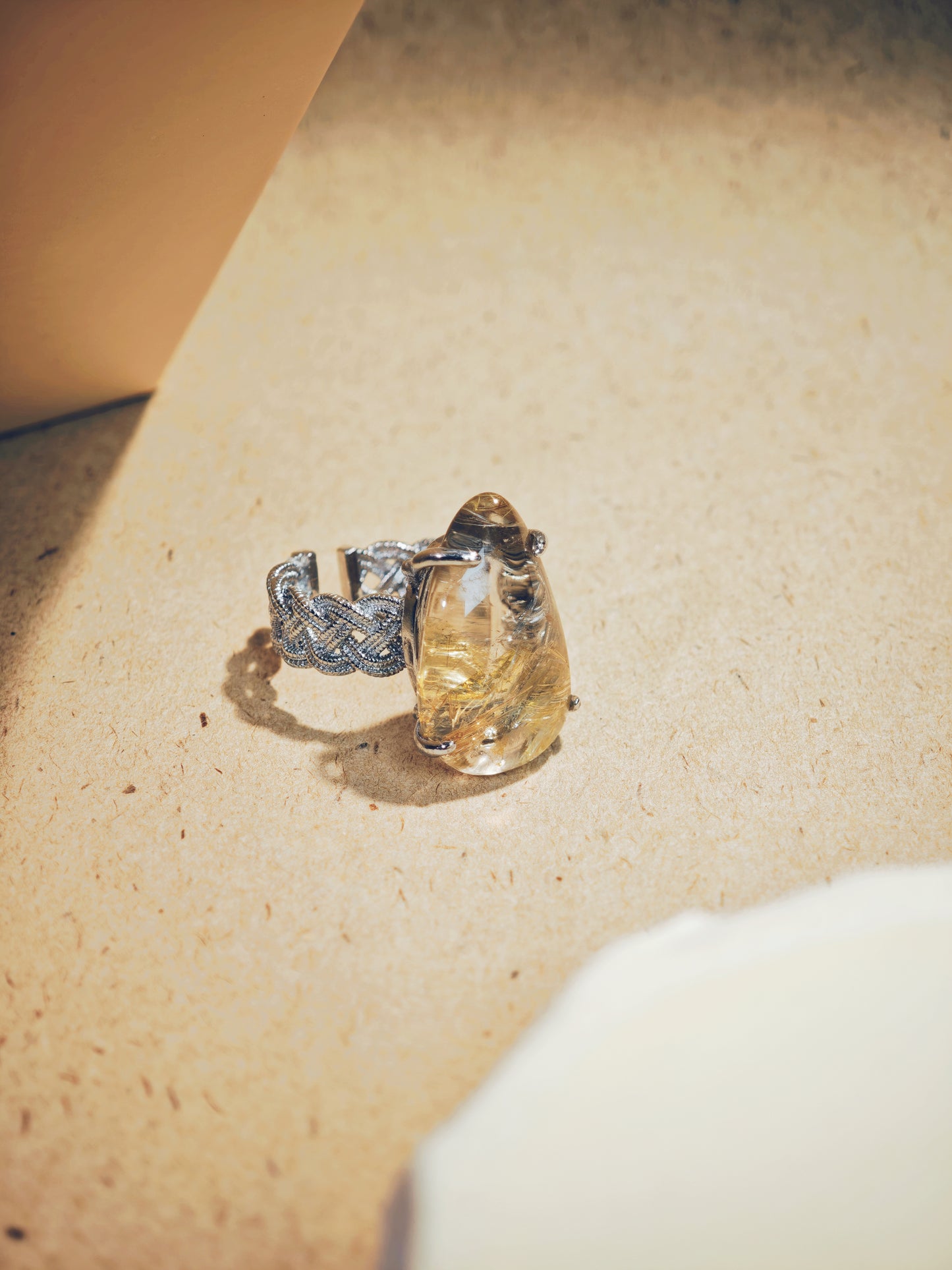 Rutilated Quartz Ring